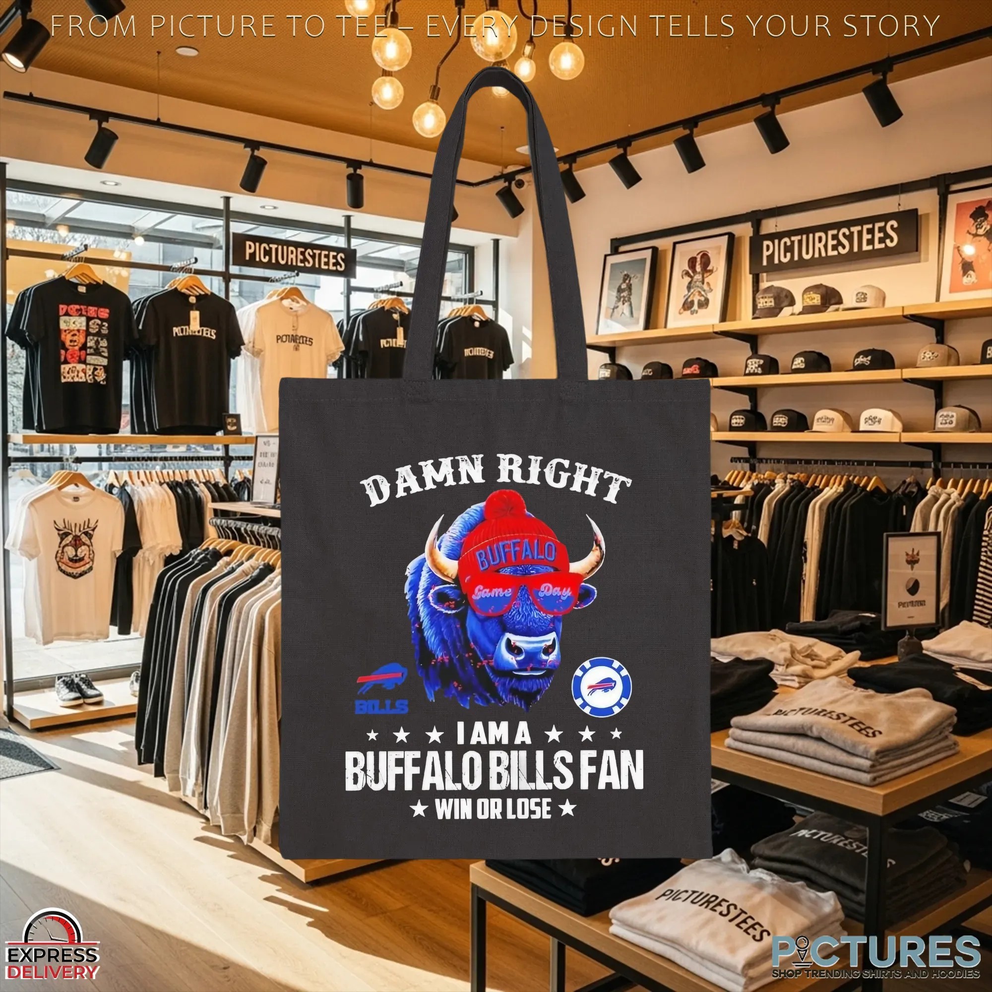 Damn Right I Am A Buffalo Bills Fan Win Or Lose 2025 T Shirt
