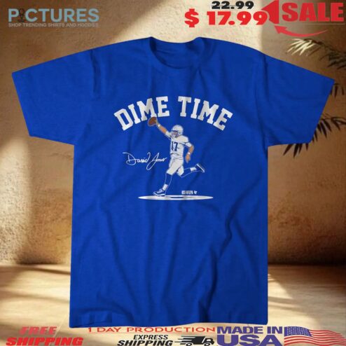Daniel Jones Indianapolis Dime Time Graphic T Shirt