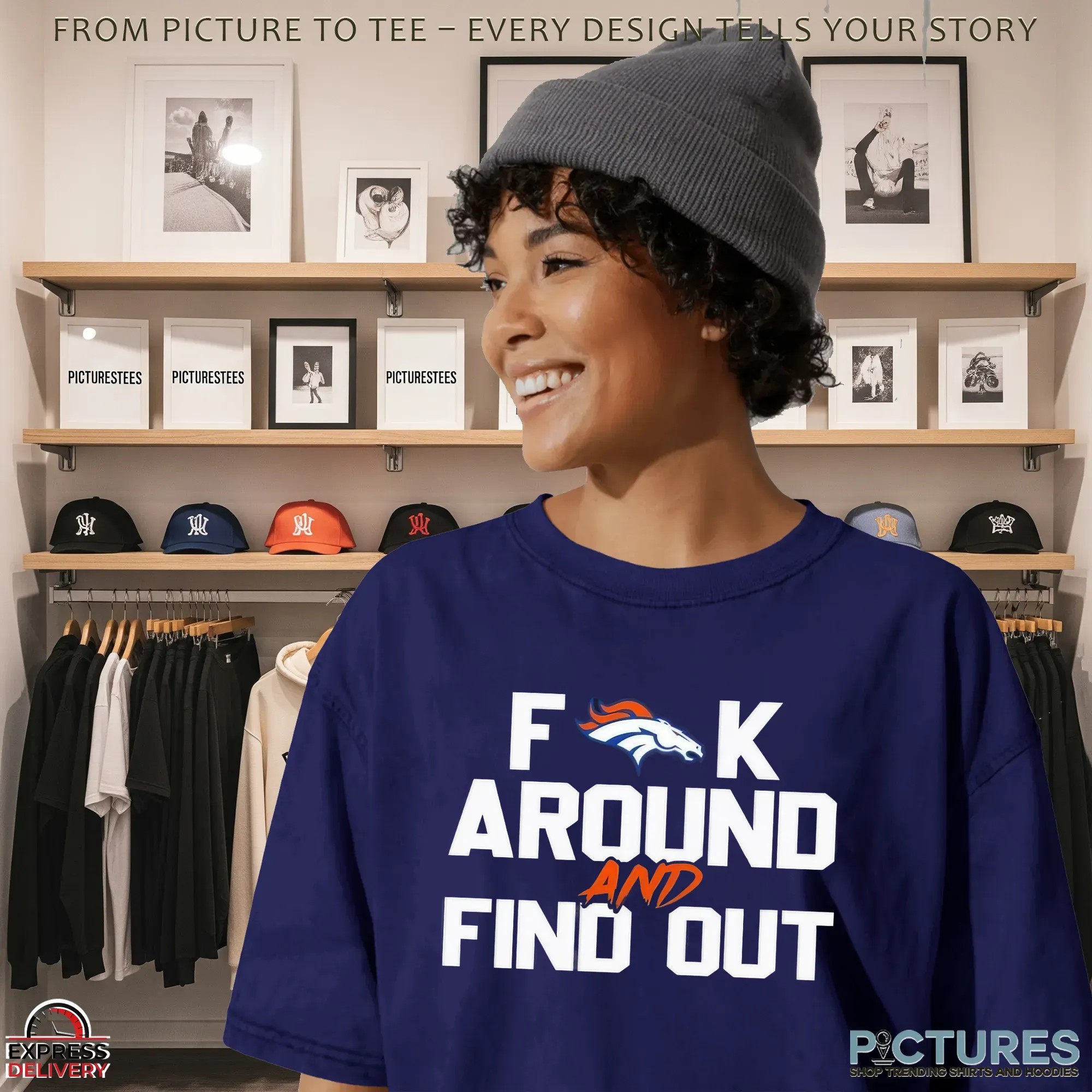 Denver Broncos Football Fuck Around And Find Out NFL Parody T Shirt