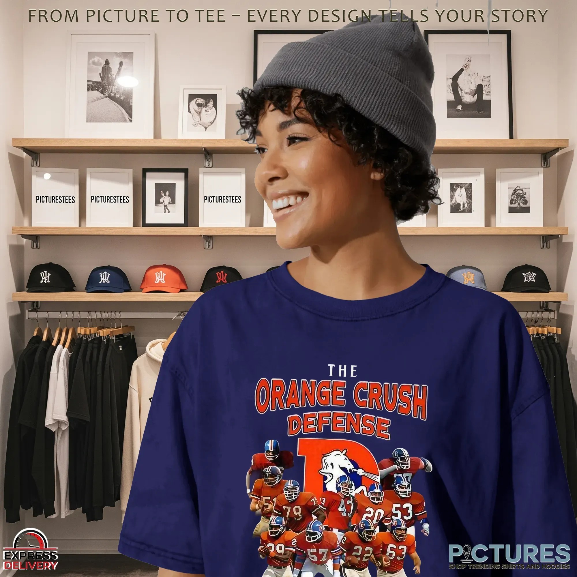 Denver Broncos Football The Orange Crush Defense Thank You For The Memories Team Signatures T Shirt