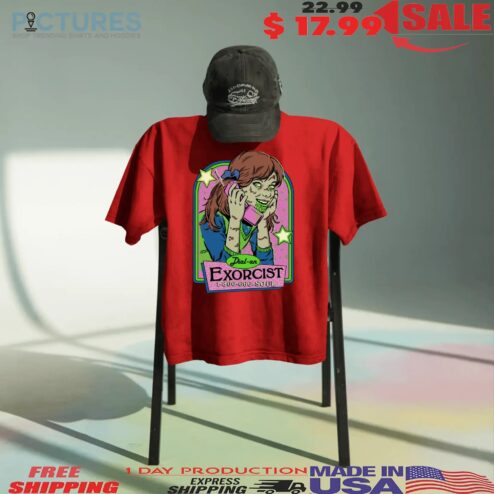 Dial An Exorcist Horror Halloween Graphic T Shirt