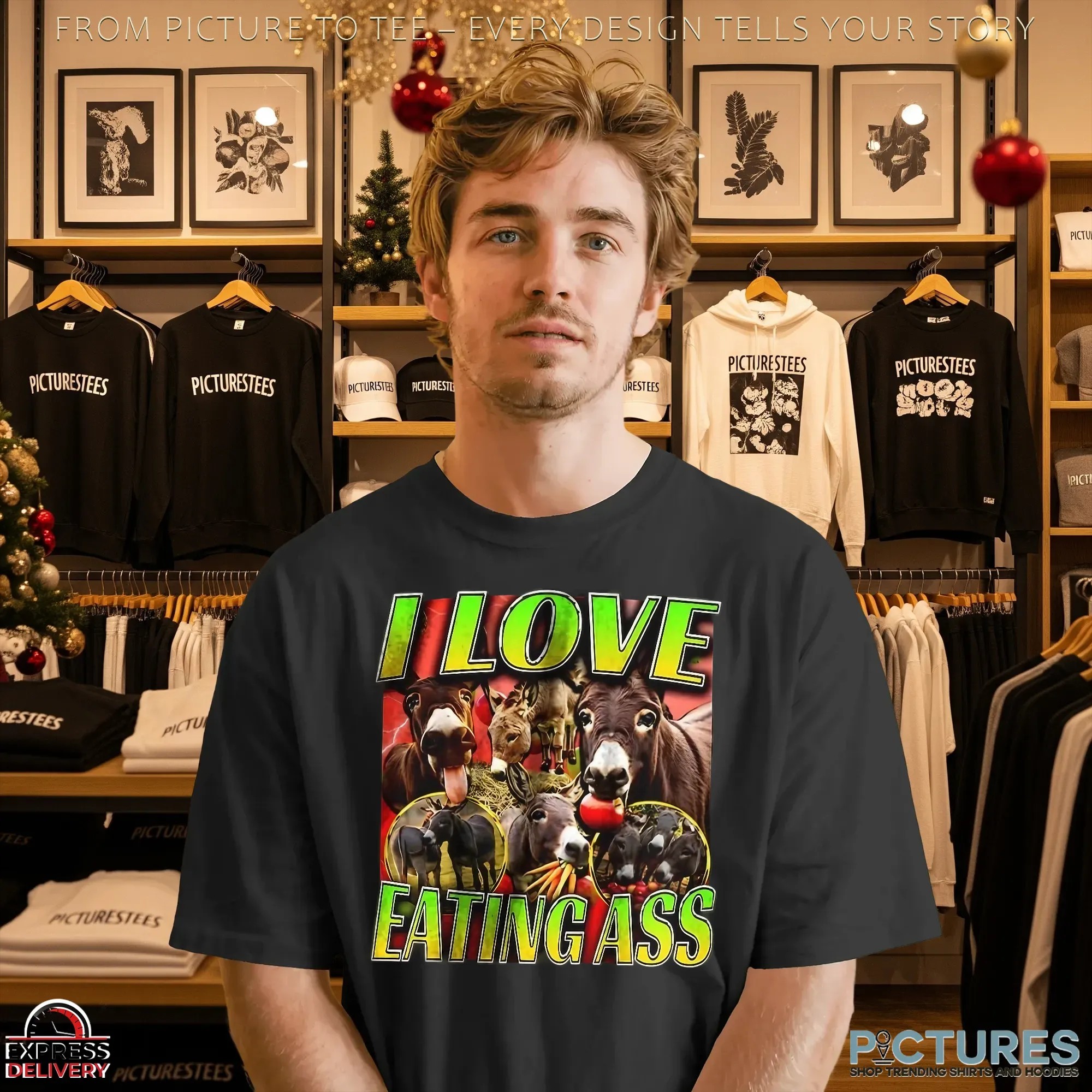 Donkey I Love Eating Ass Vintage Bootleg T Shirt