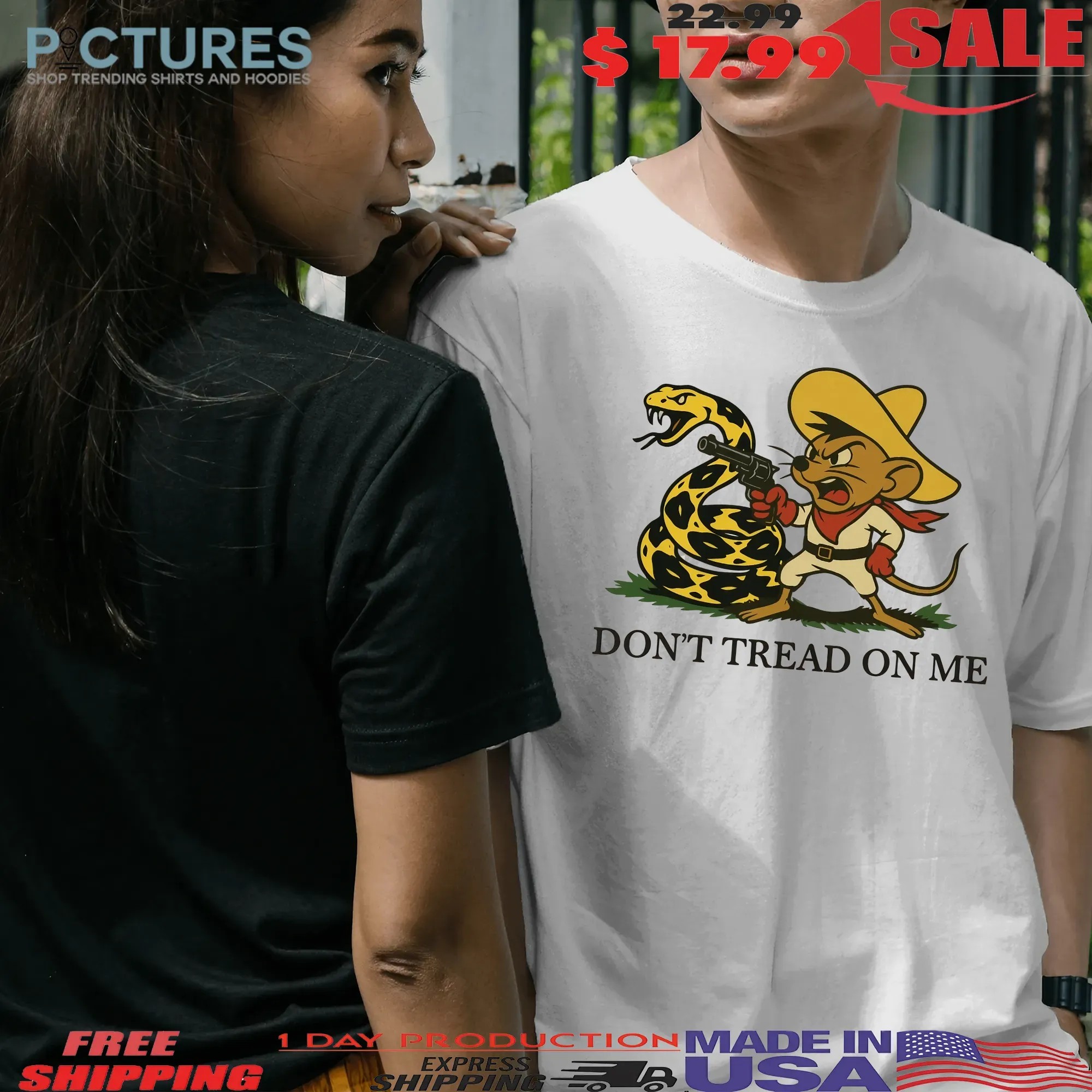 Don’t Tread On Me Latino Gadsden Speedy Gonzales Parody T Shirt