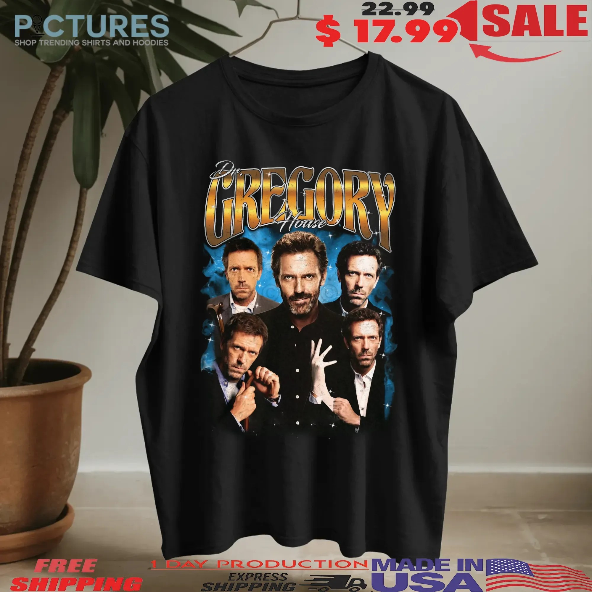 Dr Gregory House Vintage Bootleg T Shirt