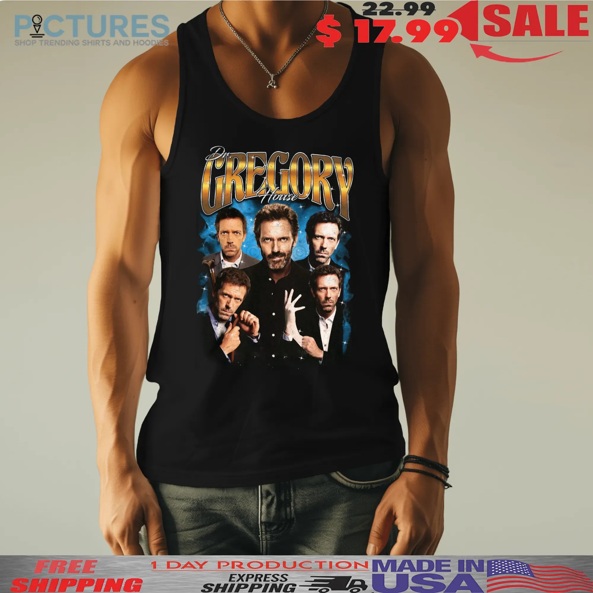 Dr Gregory House Vintage Bootleg T Shirt