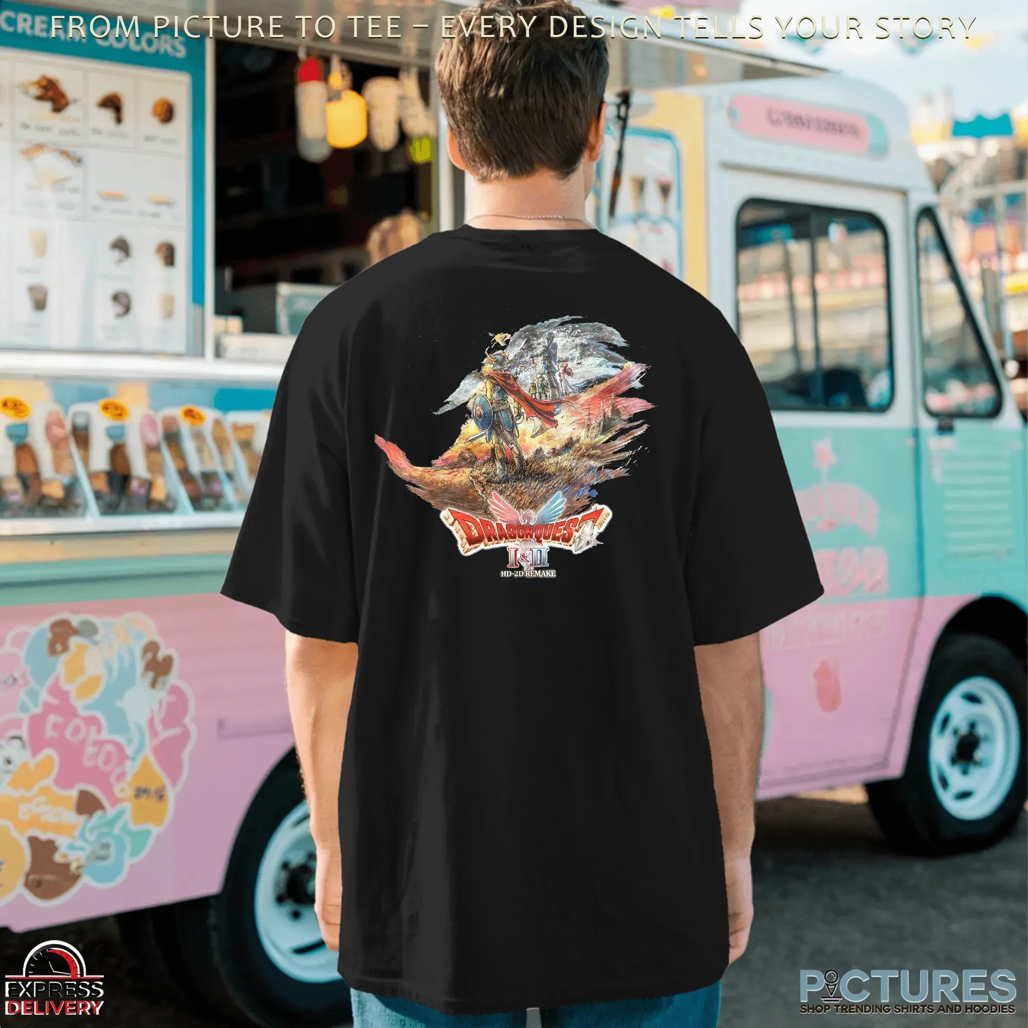 Dragon Quest I II HD-2D Remake JRPG Hero Fantasy Anime Graphic T Shirt