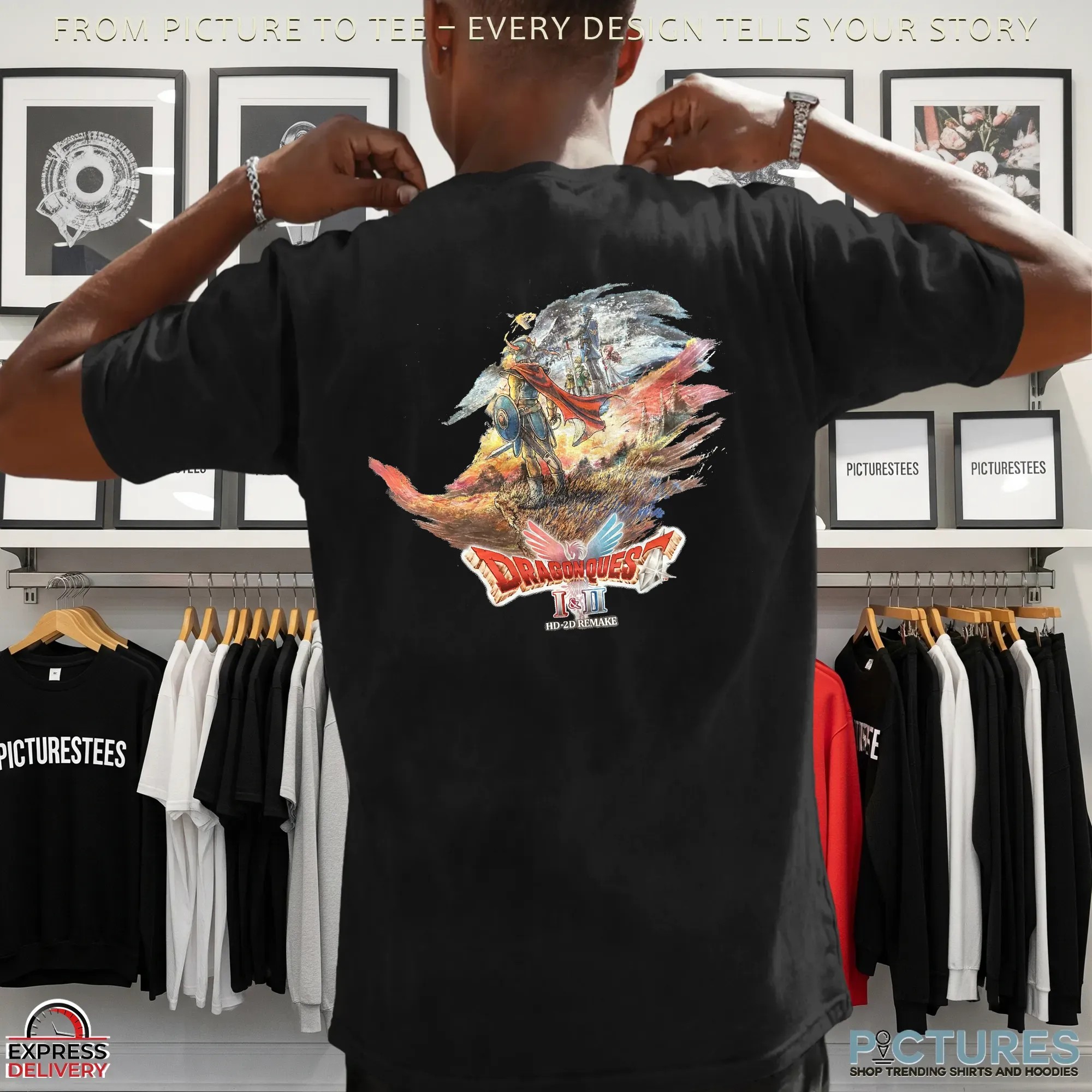 Dragon Quest I II HD-2D Remake JRPG Hero Fantasy Anime Graphic T Shirt