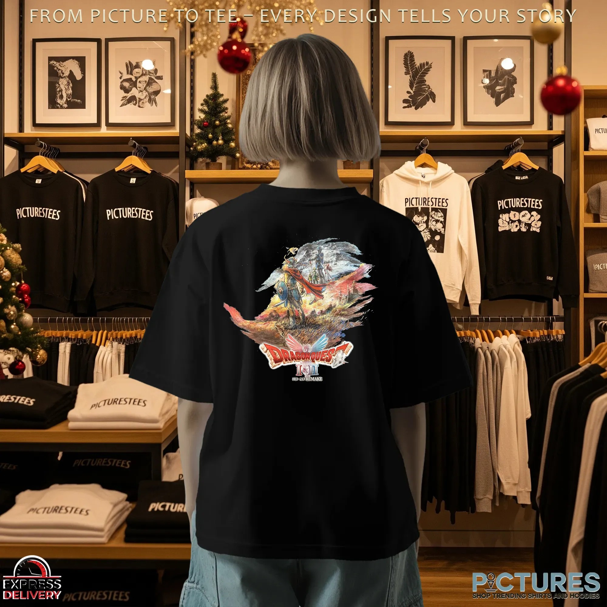 Dragon Quest I II HD-2D Remake JRPG Hero Fantasy Anime Graphic T Shirt
