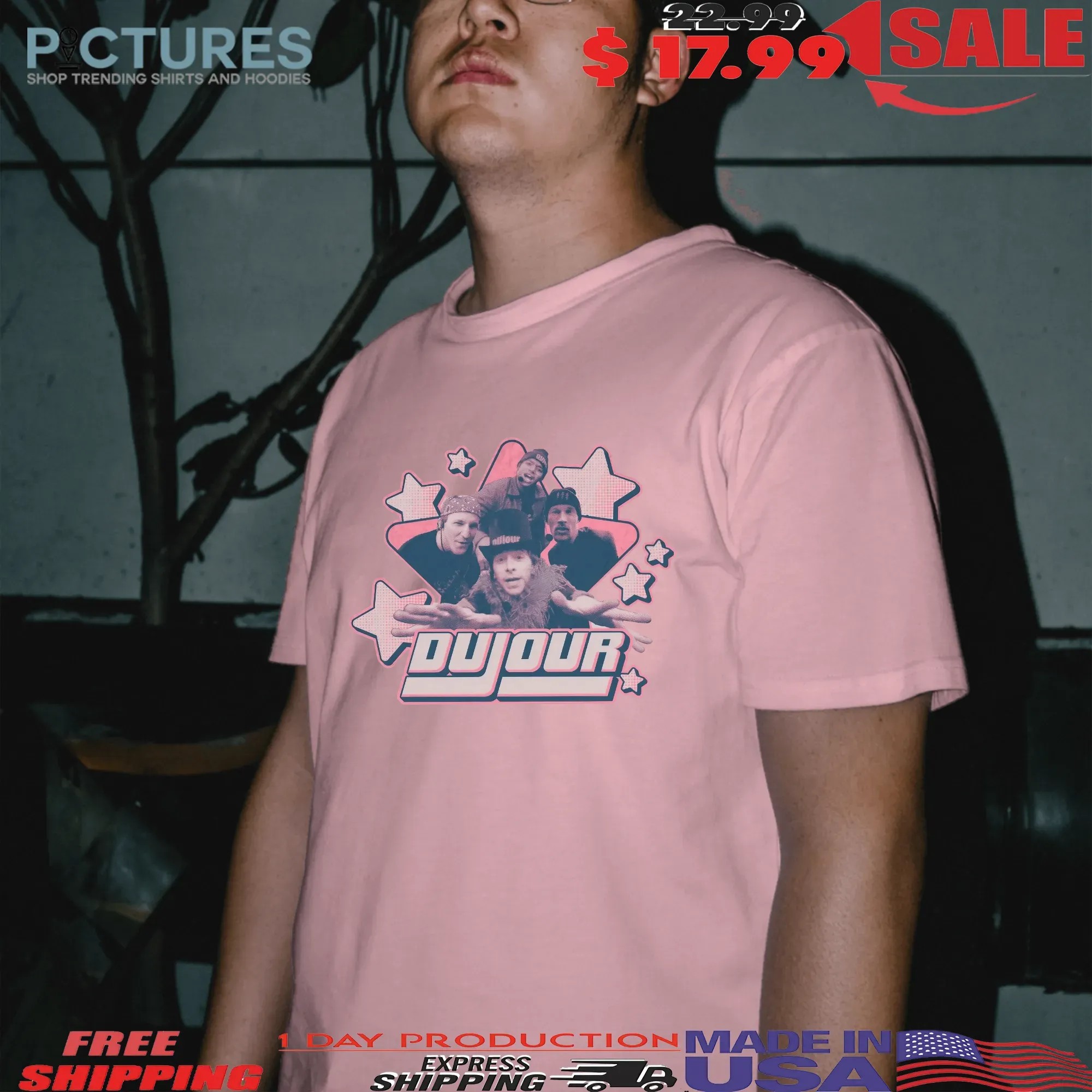 DuJour Josie and the Pussycats Retro 2000s Boy Band Graphic T Shirt