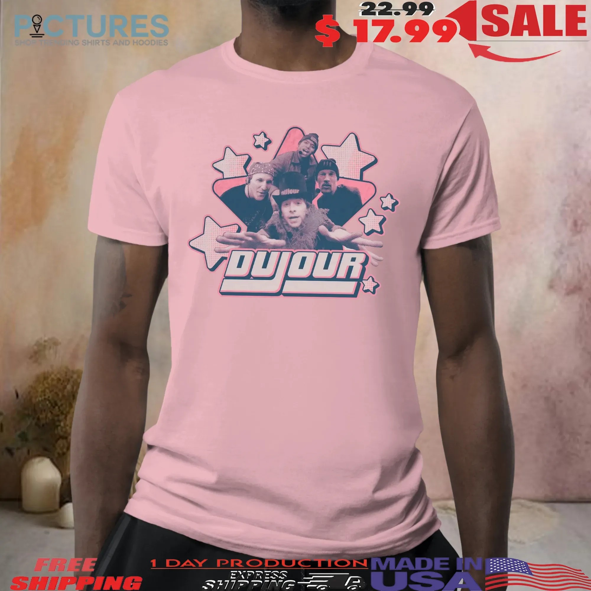DuJour Josie and the Pussycats Retro 2000s Boy Band Graphic T Shirt