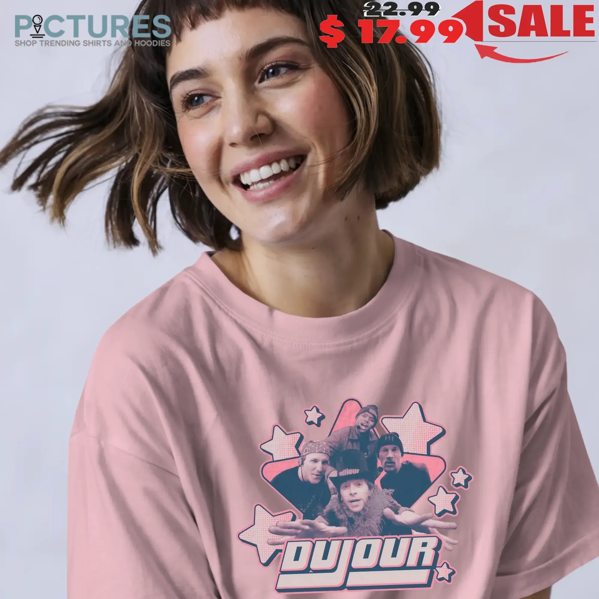 DuJour Josie and the Pussycats Retro 2000s Boy Band Graphic T Shirt