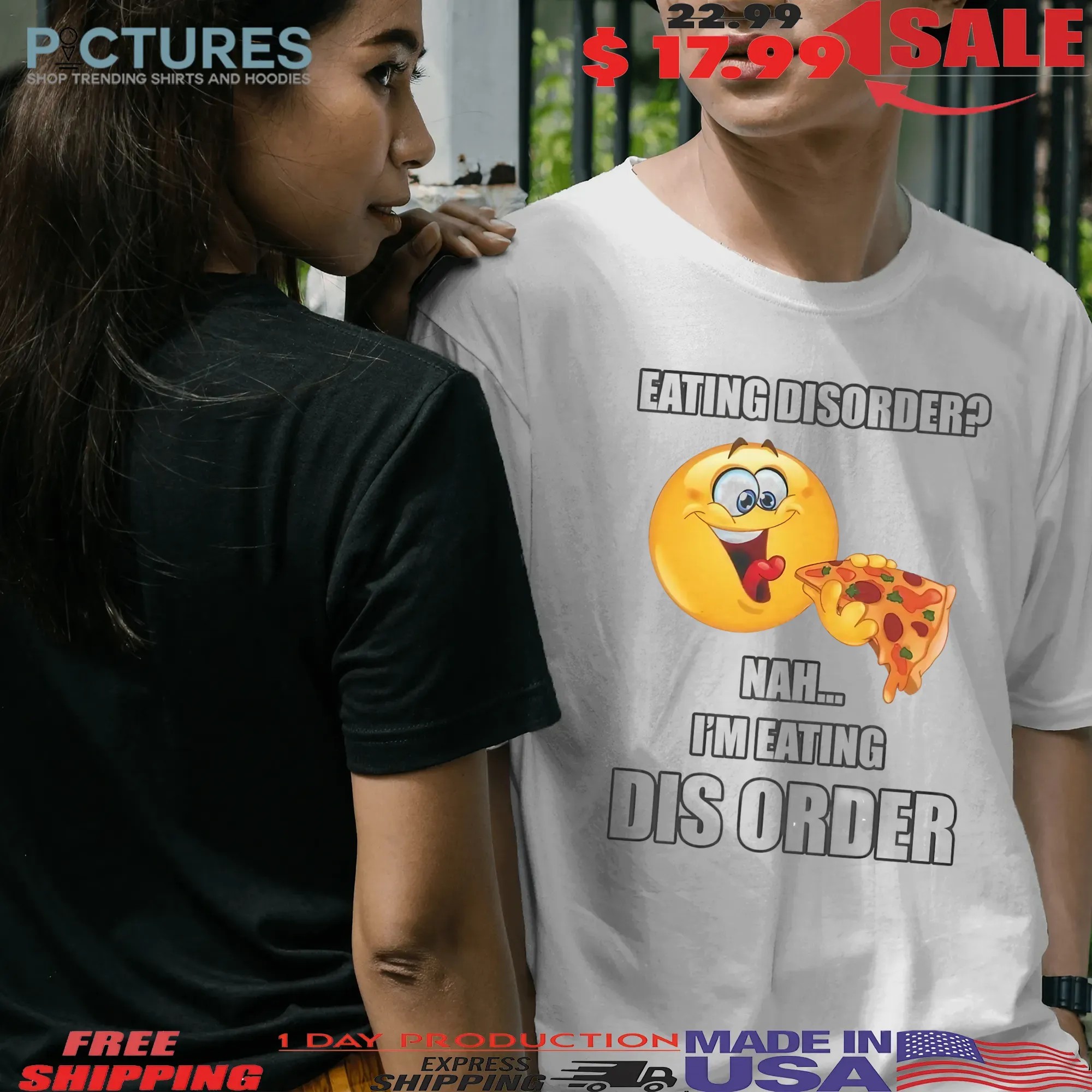 Eating Disorder Nah I'm Eating Pizza Dis Order T Shirt