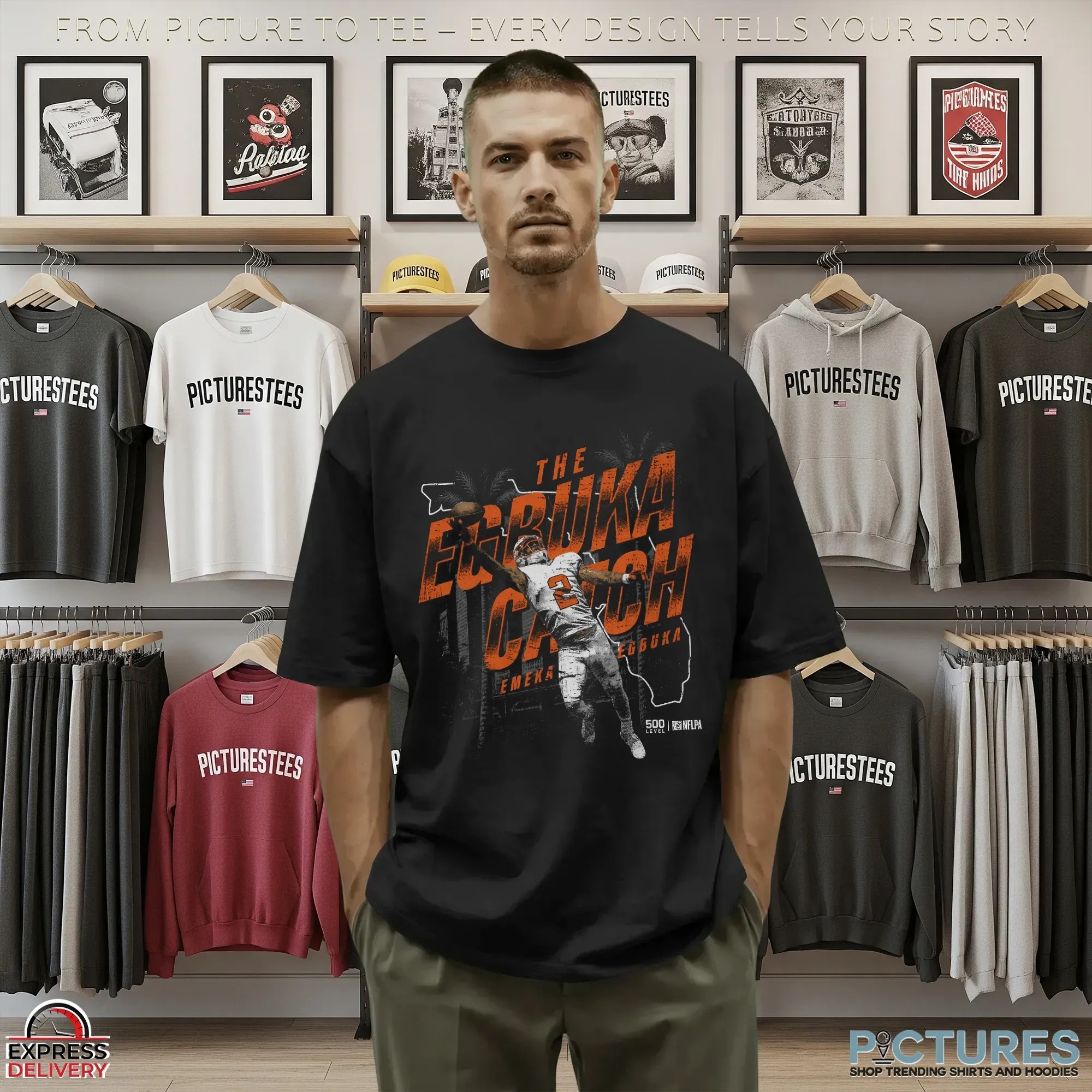 Emeka Egbuka Tampa Bay Buccaneers One-Handed Catch T Shirt