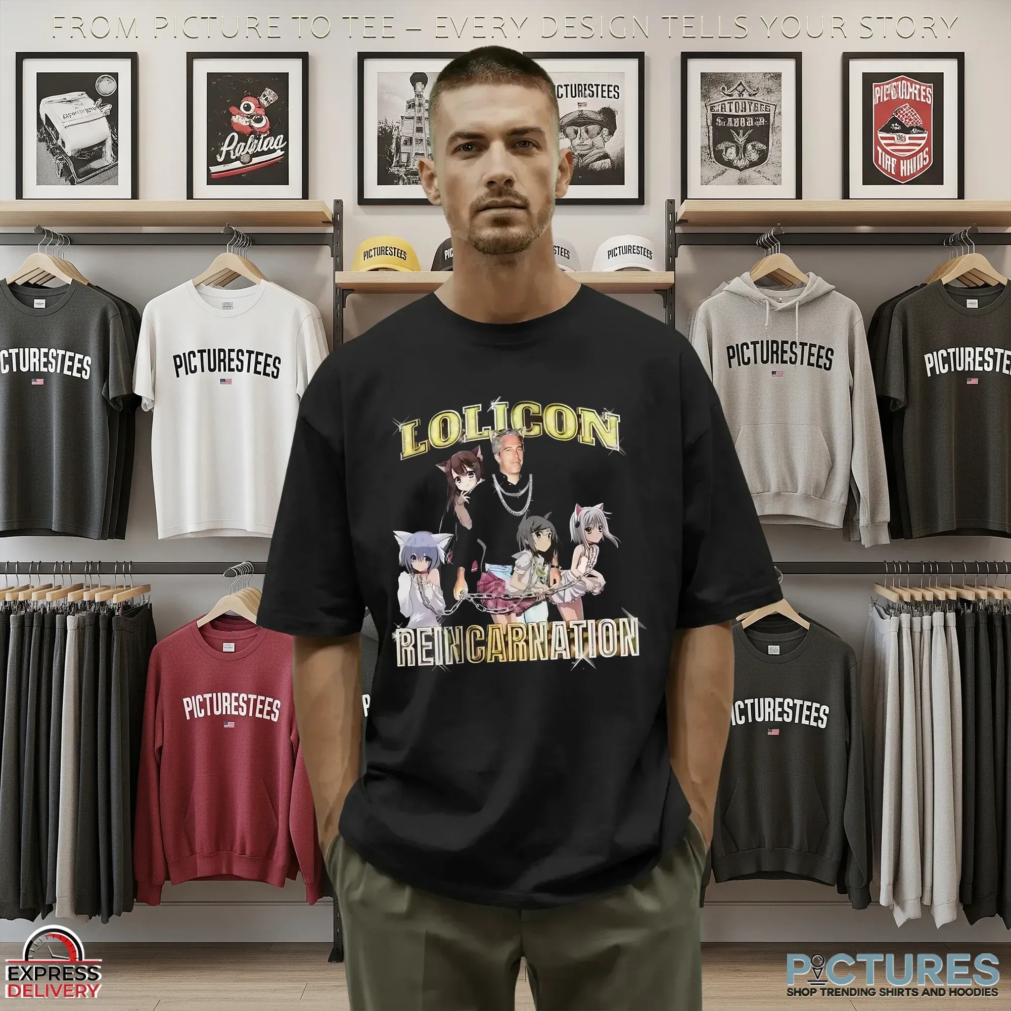 Epstein Isekai Lolicon Reincarnation Vintage Bootleg T Shirt