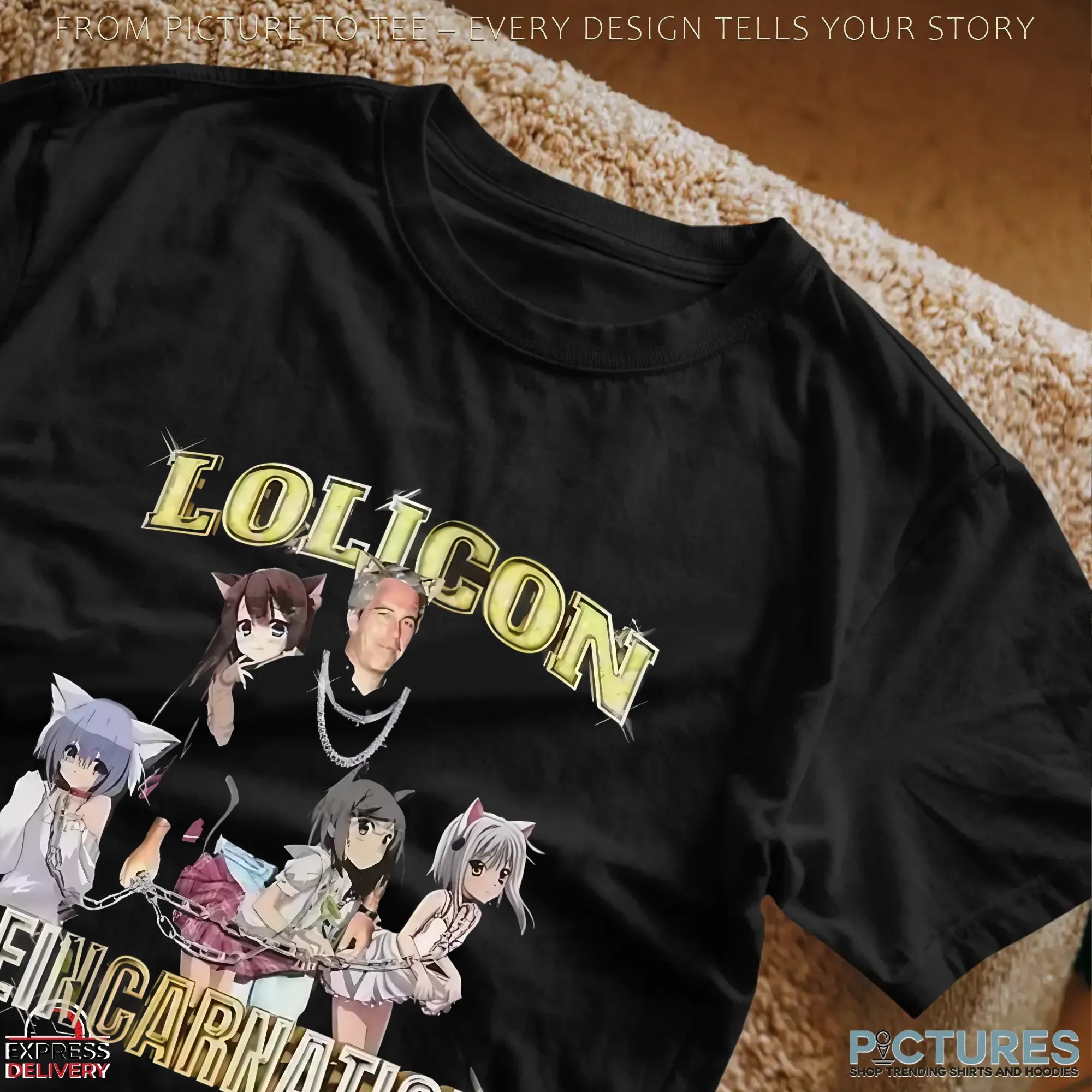 Epstein Isekai Lolicon Reincarnation Vintage Bootleg T Shirt