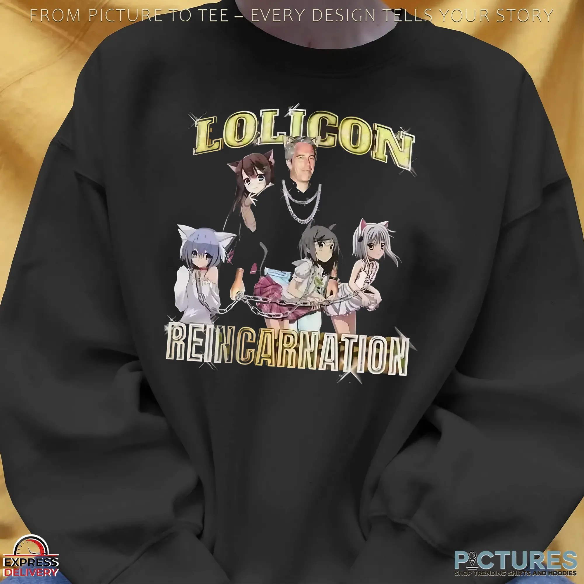 Epstein Isekai Lolicon Reincarnation Vintage Bootleg T Shirt