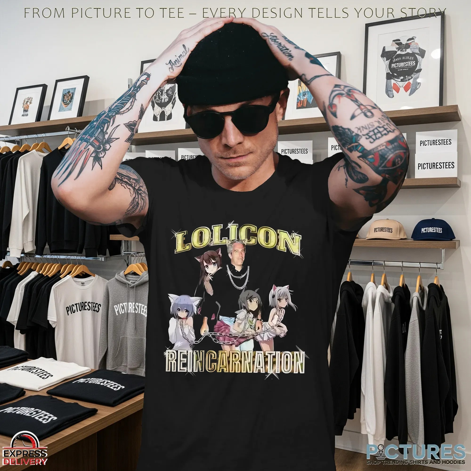 Epstein Isekai Lolicon Reincarnation Vintage Bootleg T Shirt