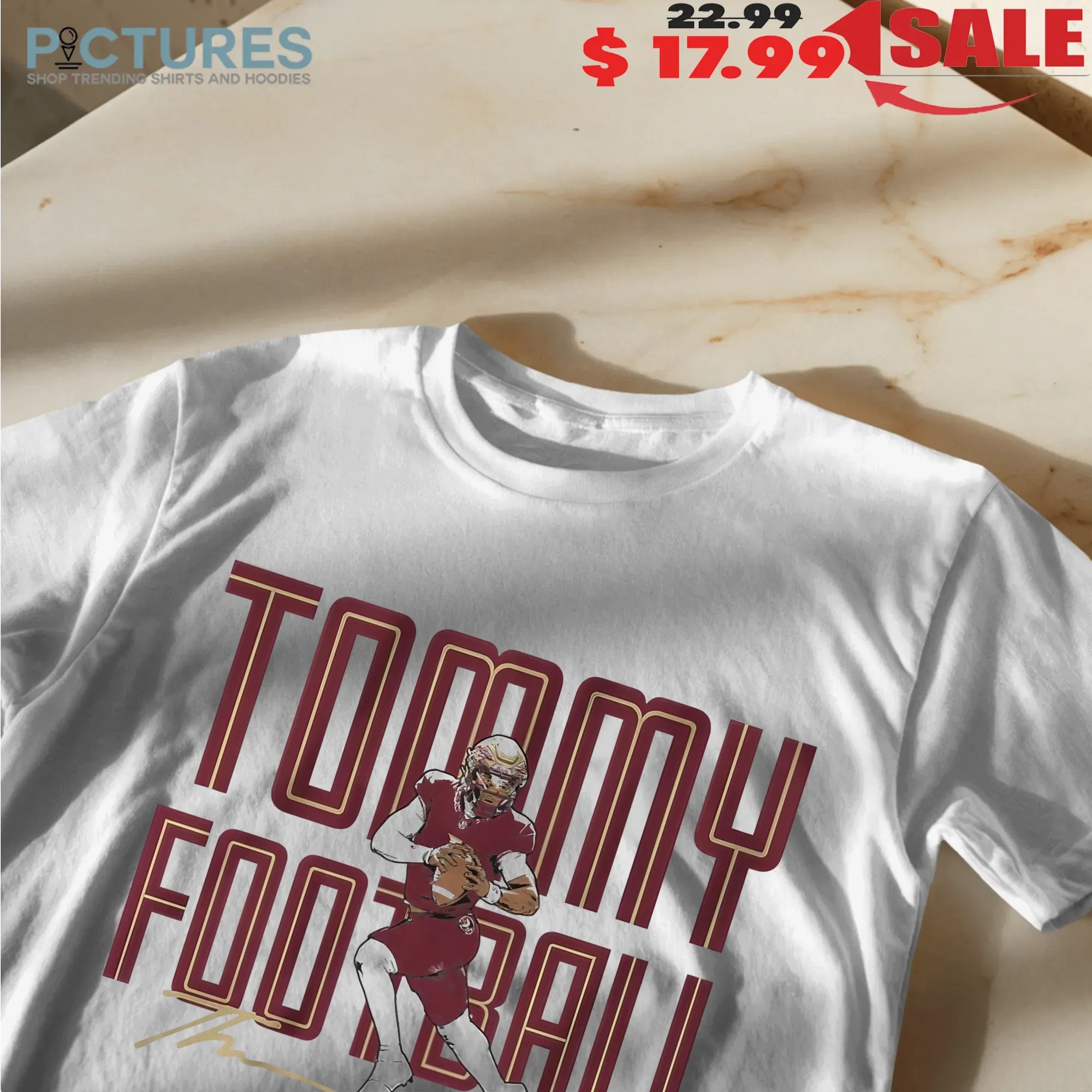 FSU Florida State Seminoles Tommy Castellanos Tommy Football Signature T Shirt