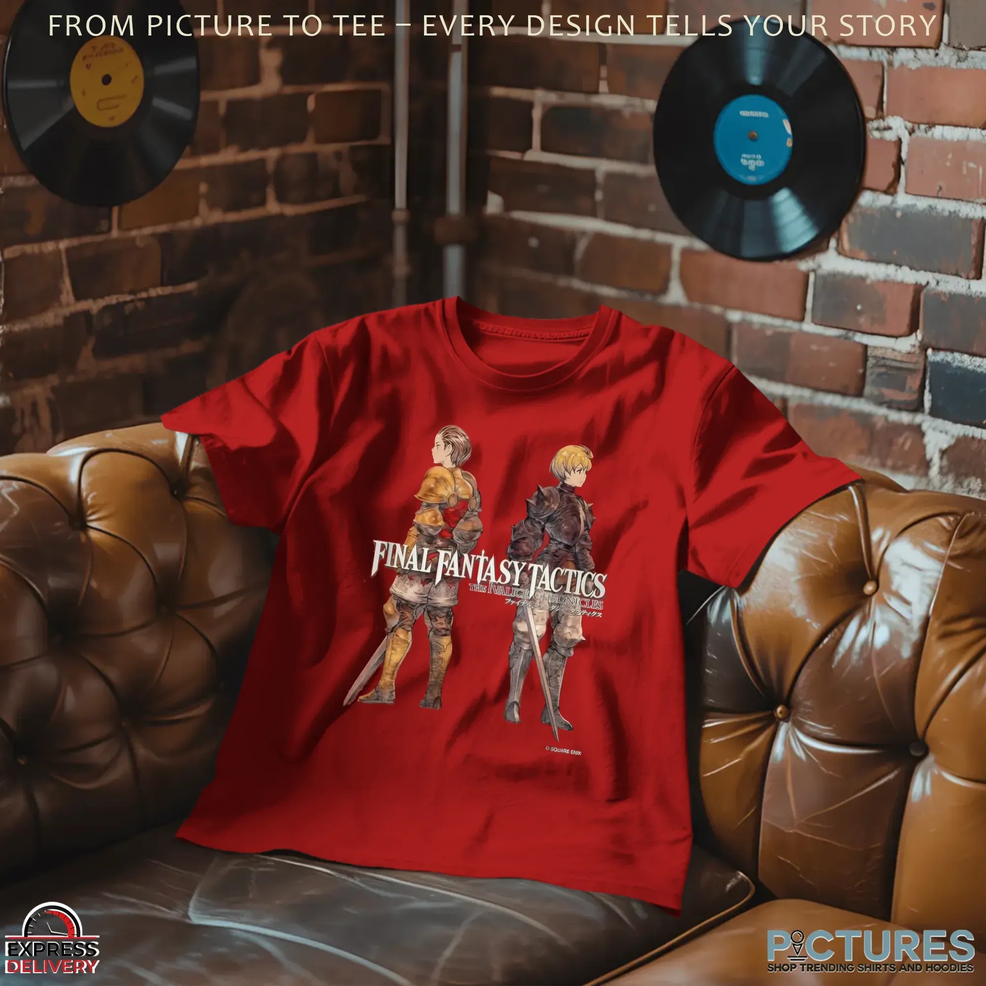 Final Fantasy Tactics The Ivalice Chronicles Delita and Ramza Duo T Shirt