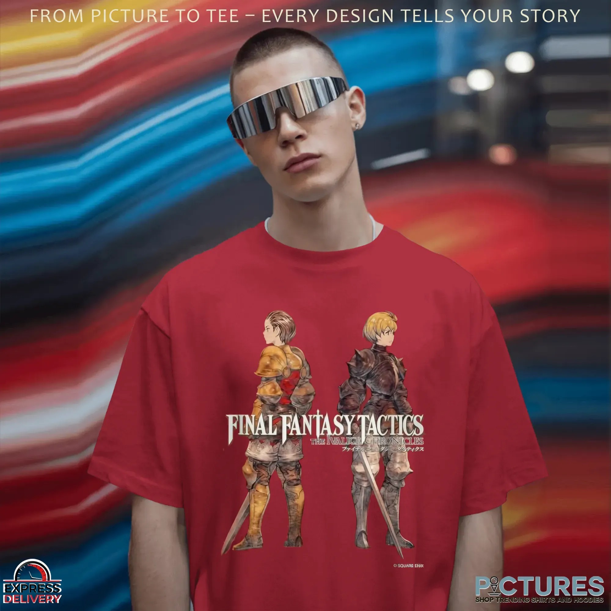 Final Fantasy Tactics The Ivalice Chronicles Delita and Ramza Duo T Shirt