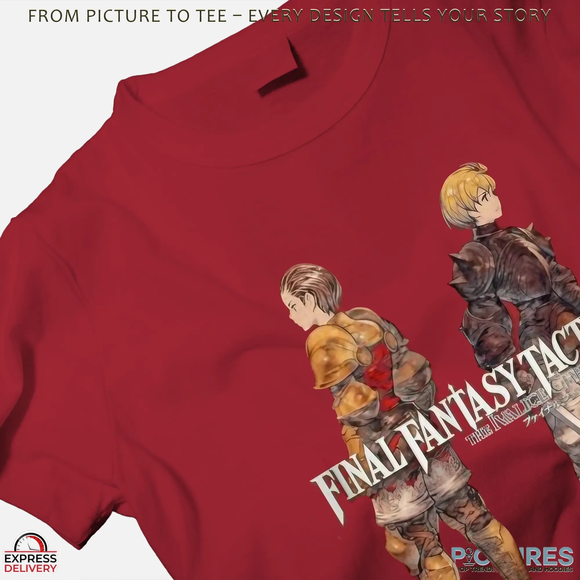 Final Fantasy Tactics The Ivalice Chronicles Delita and Ramza Duo T Shirt