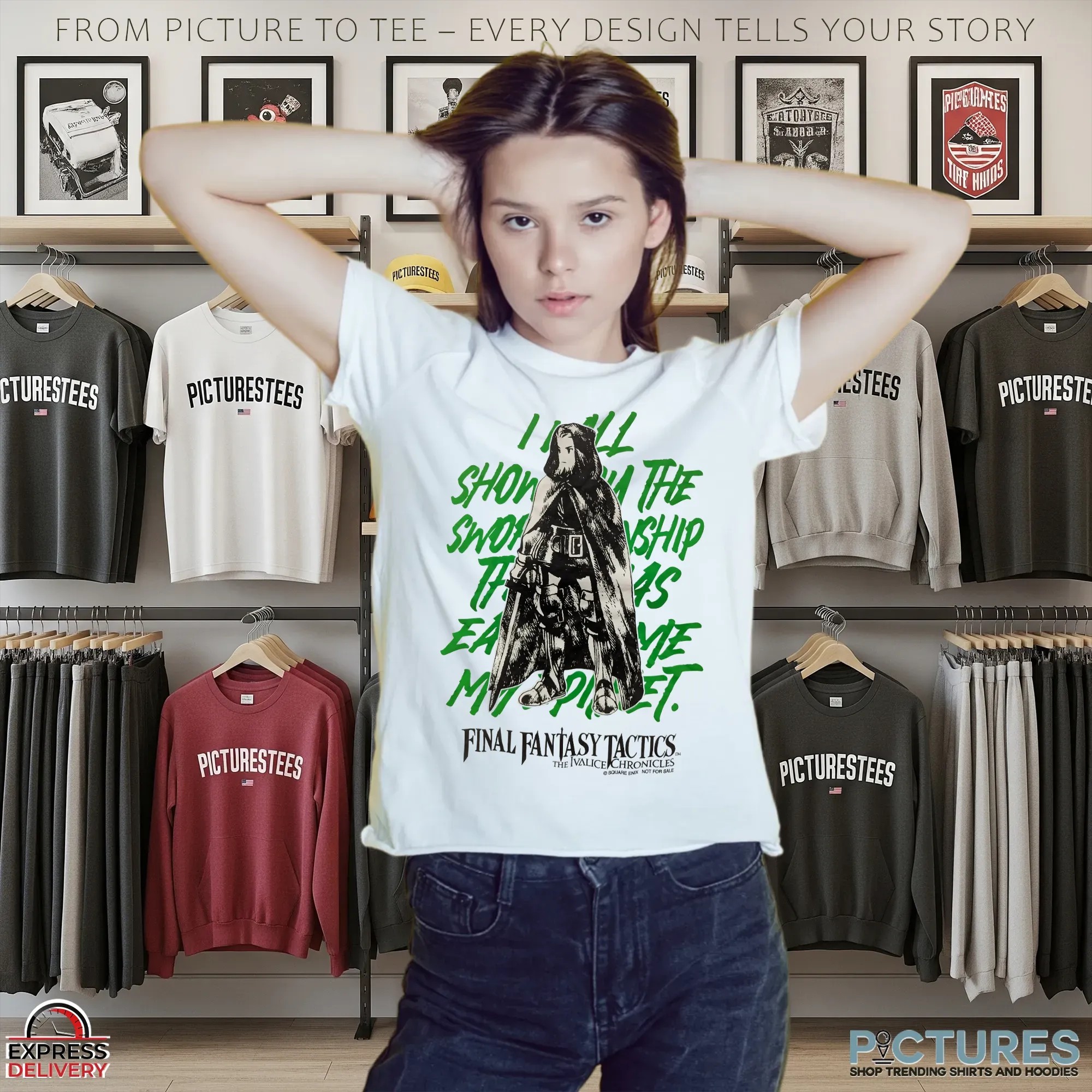 Final Fantasy Tactics The Ivalice Chronicles JRPG Swordsmanship Graphic T Shirt