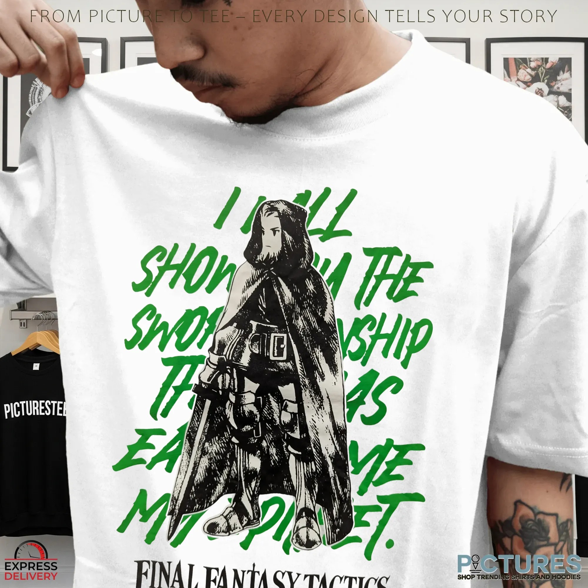 Final Fantasy Tactics The Ivalice Chronicles JRPG Swordsmanship Graphic T Shirt