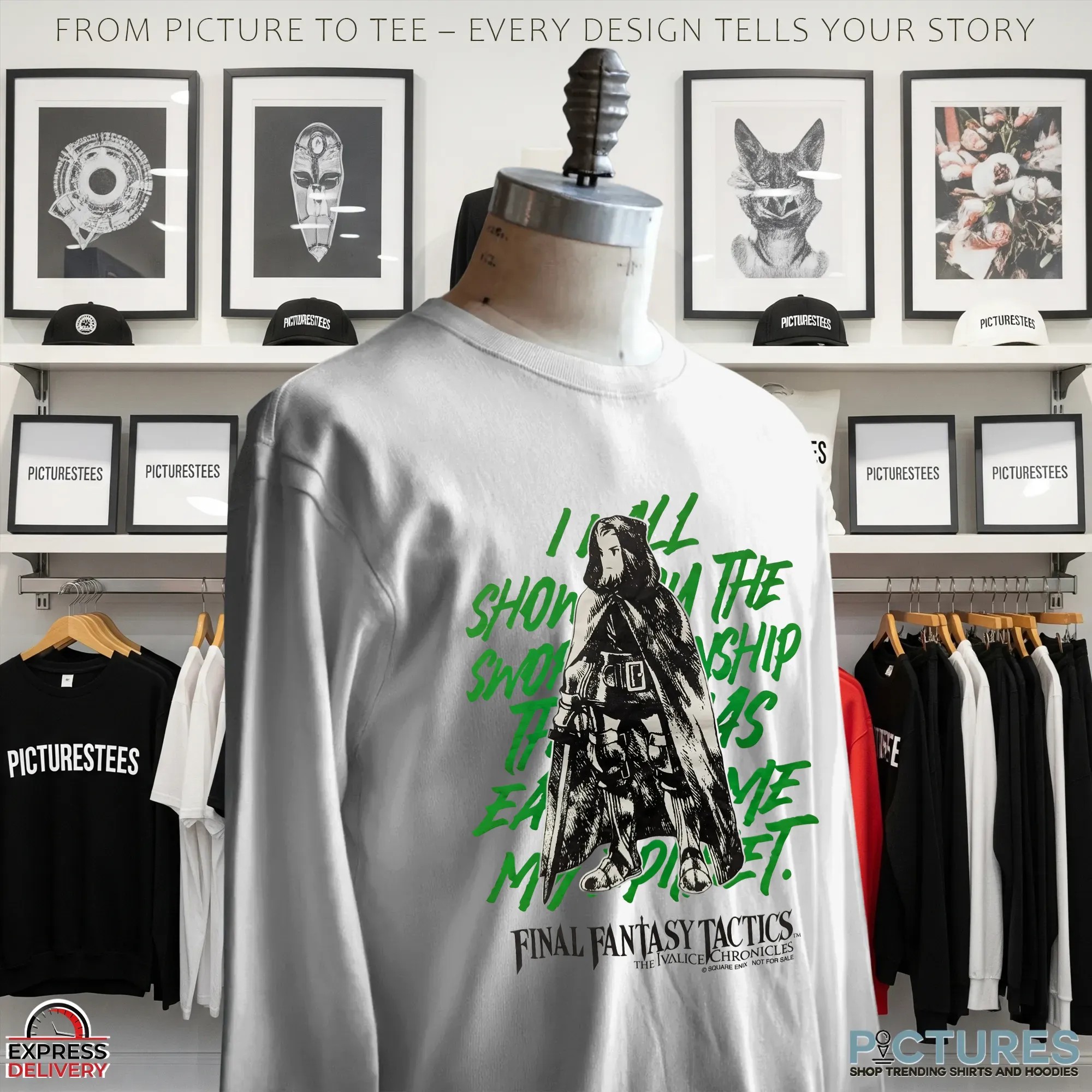 Final Fantasy Tactics The Ivalice Chronicles JRPG Swordsmanship Graphic T Shirt
