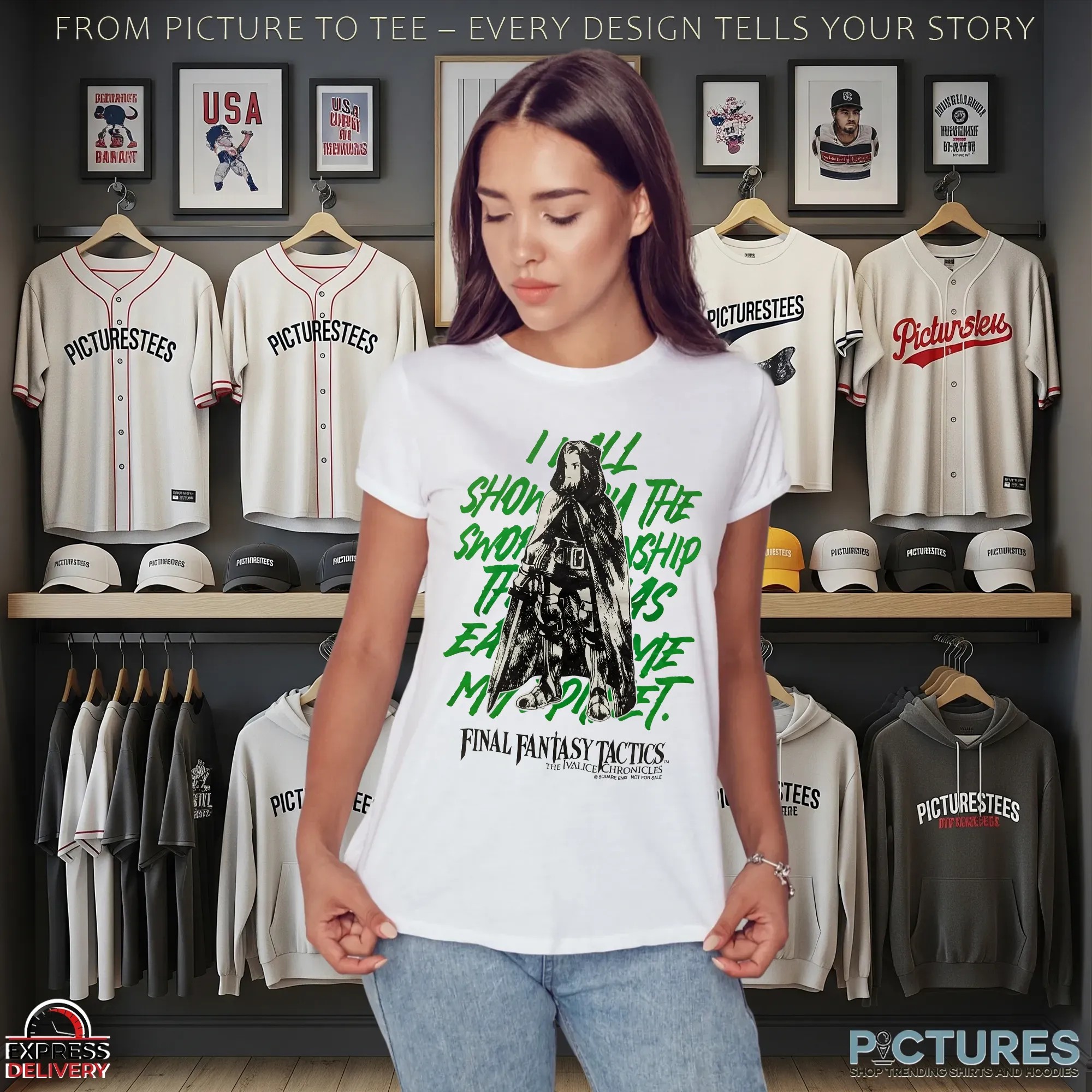 Final Fantasy Tactics The Ivalice Chronicles JRPG Swordsmanship Graphic T Shirt