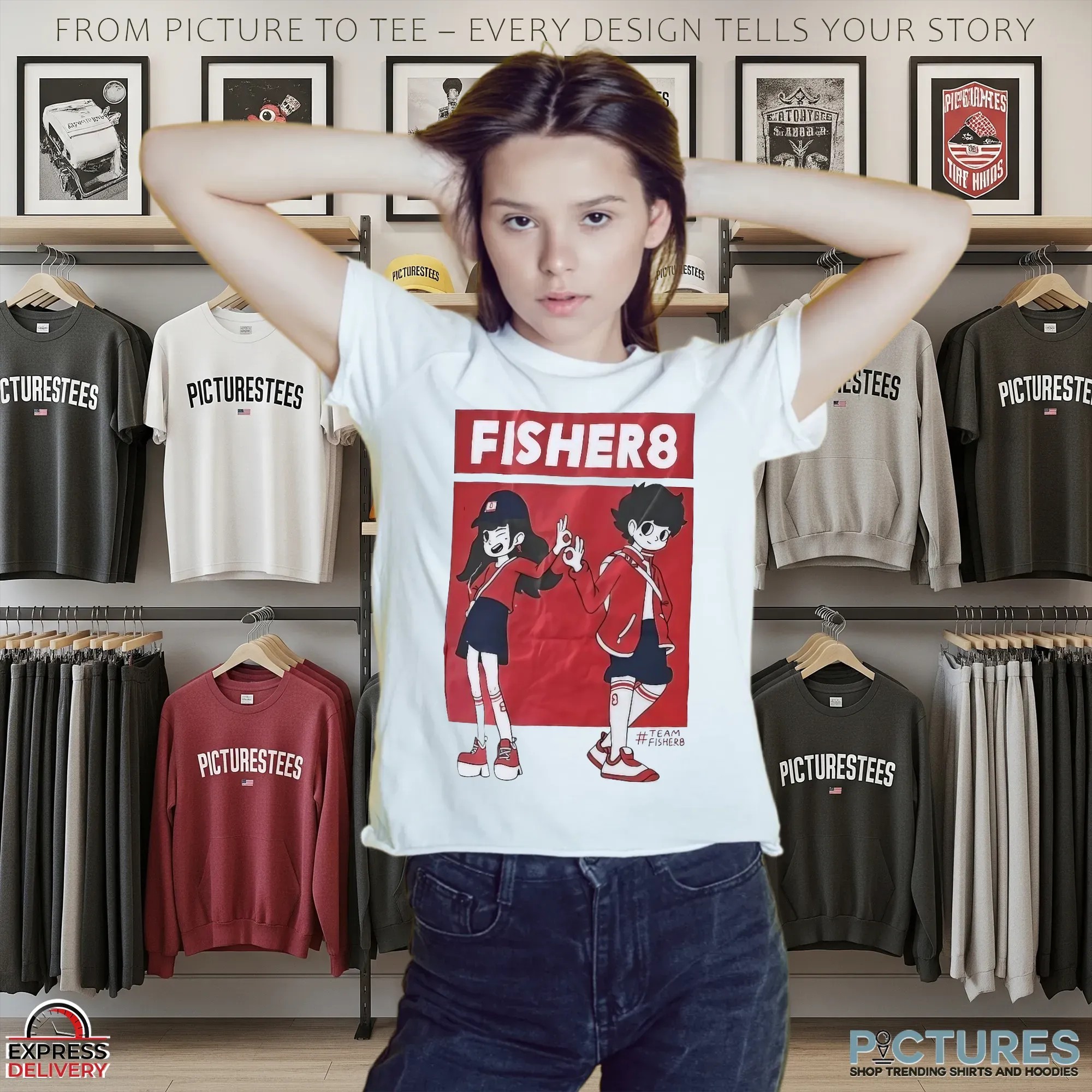 Fisher8 Team Anime T Shirt