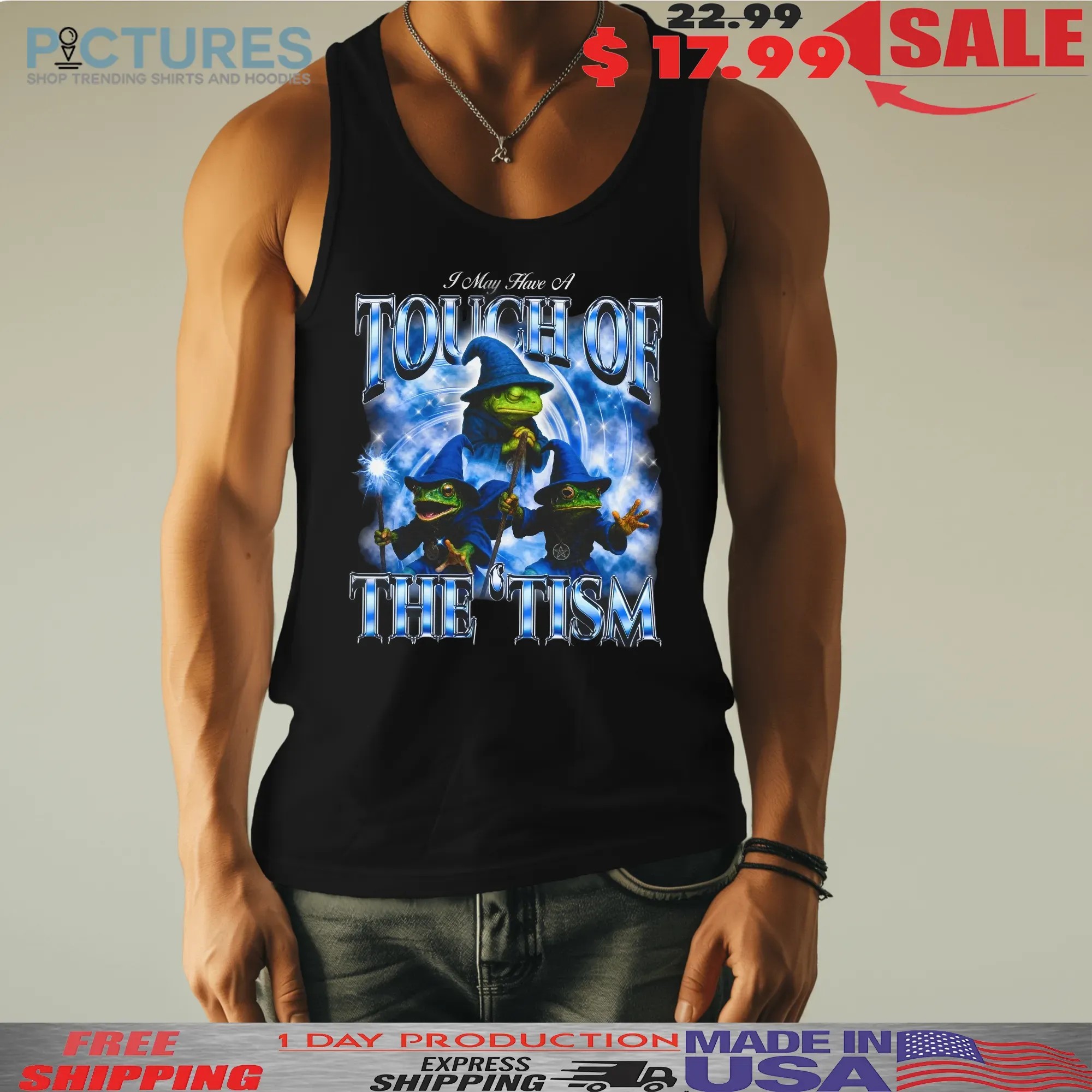 Frog Wizard I May Have A Touch Of The 'tism Bootleg T Shirt