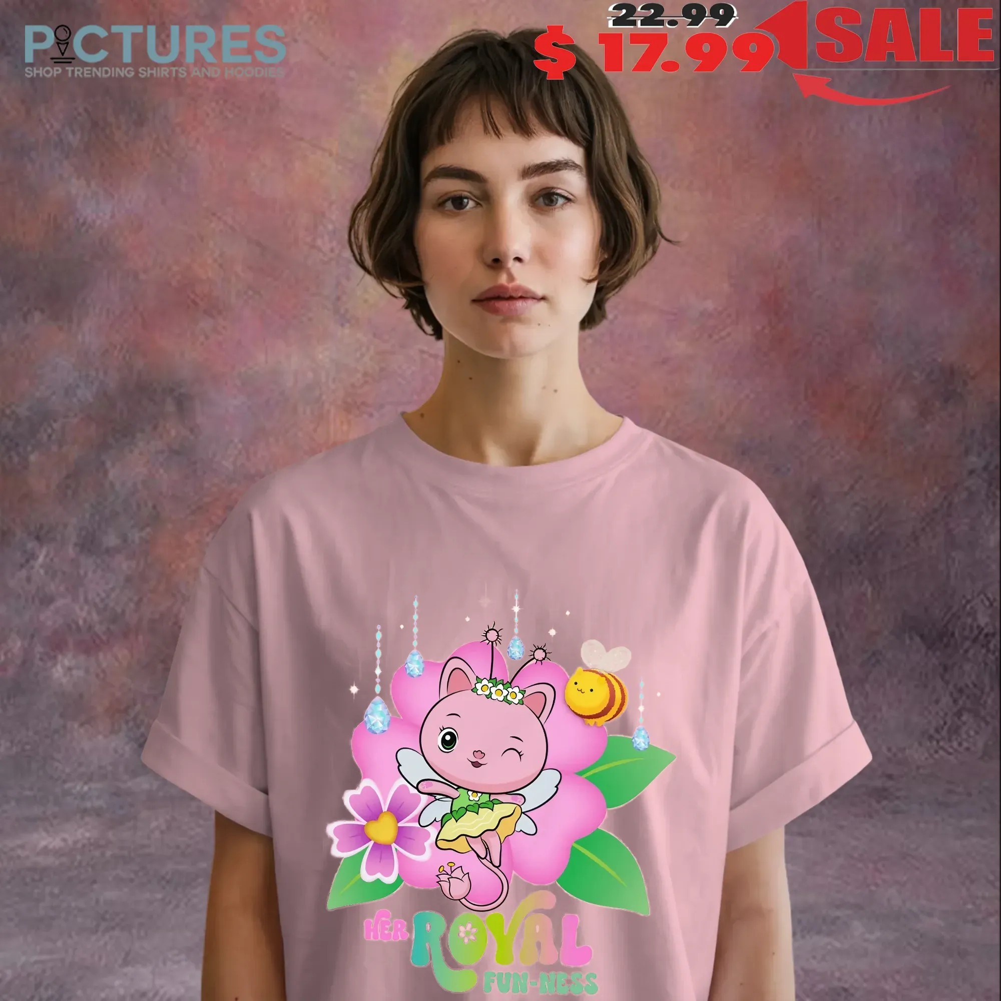 Gabby's Dollhouse The Movie Royal Fun-ness Princess Cat T Shirt