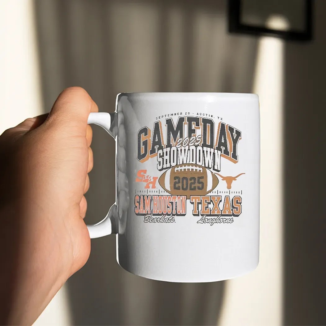 Gameday Showdown Sam Houston State Bearkats And Texas Longhorns Football 2025 Vintage T Shirt