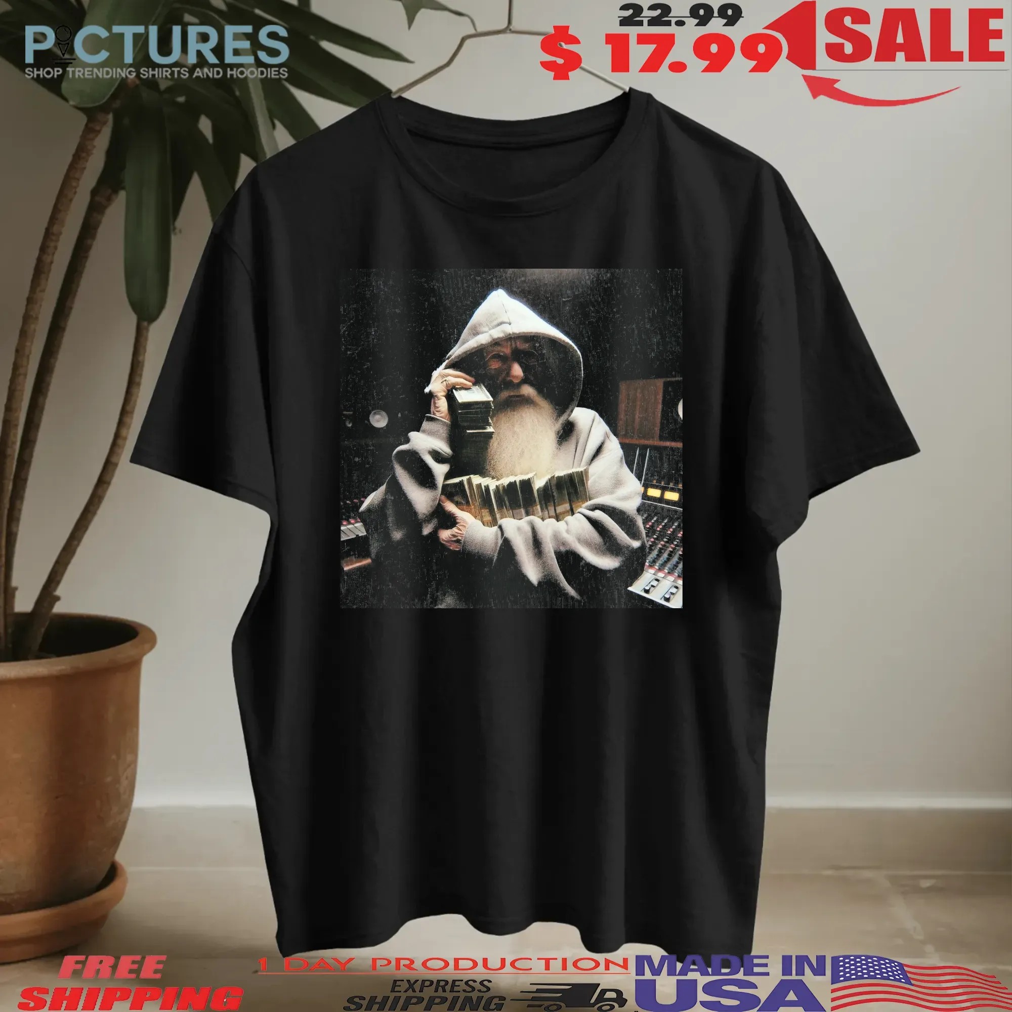 Gandalf Gangsta Santa Hoodie Money Stacks Hip Hop Streetwear T Shirt