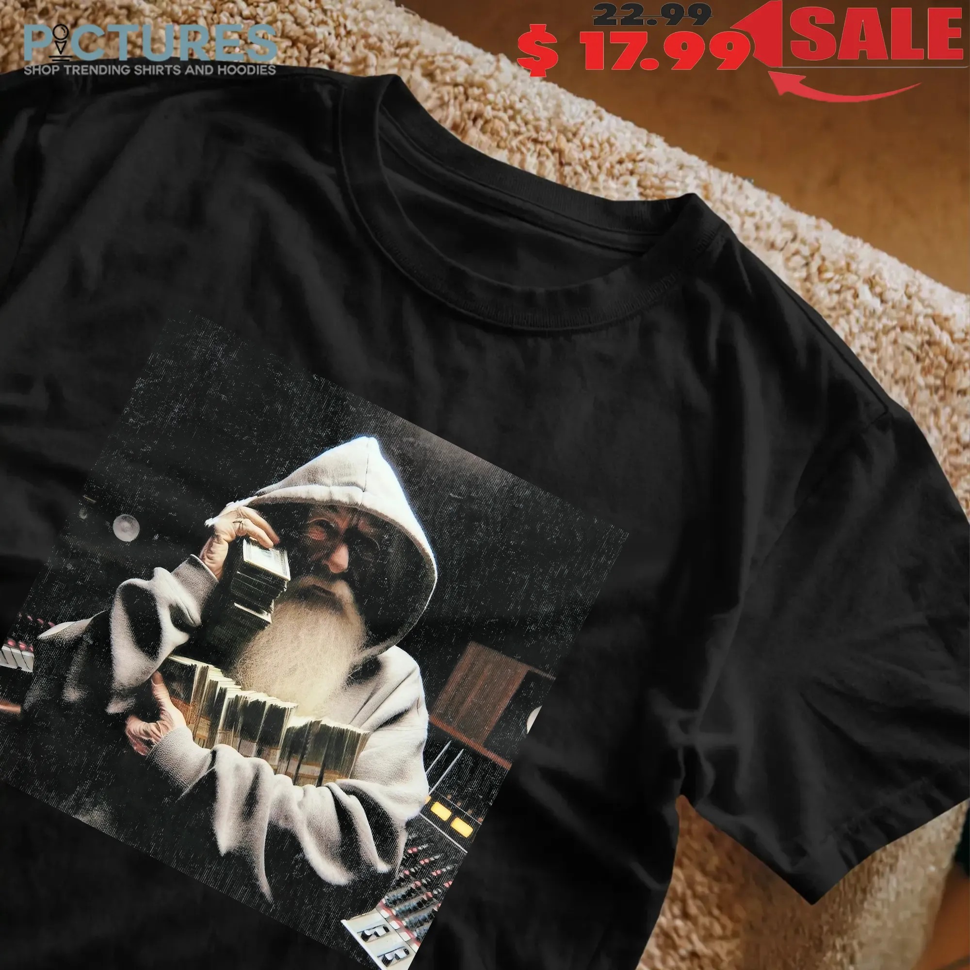 Gandalf Gangsta Santa Hoodie Money Stacks Hip Hop Streetwear T Shirt