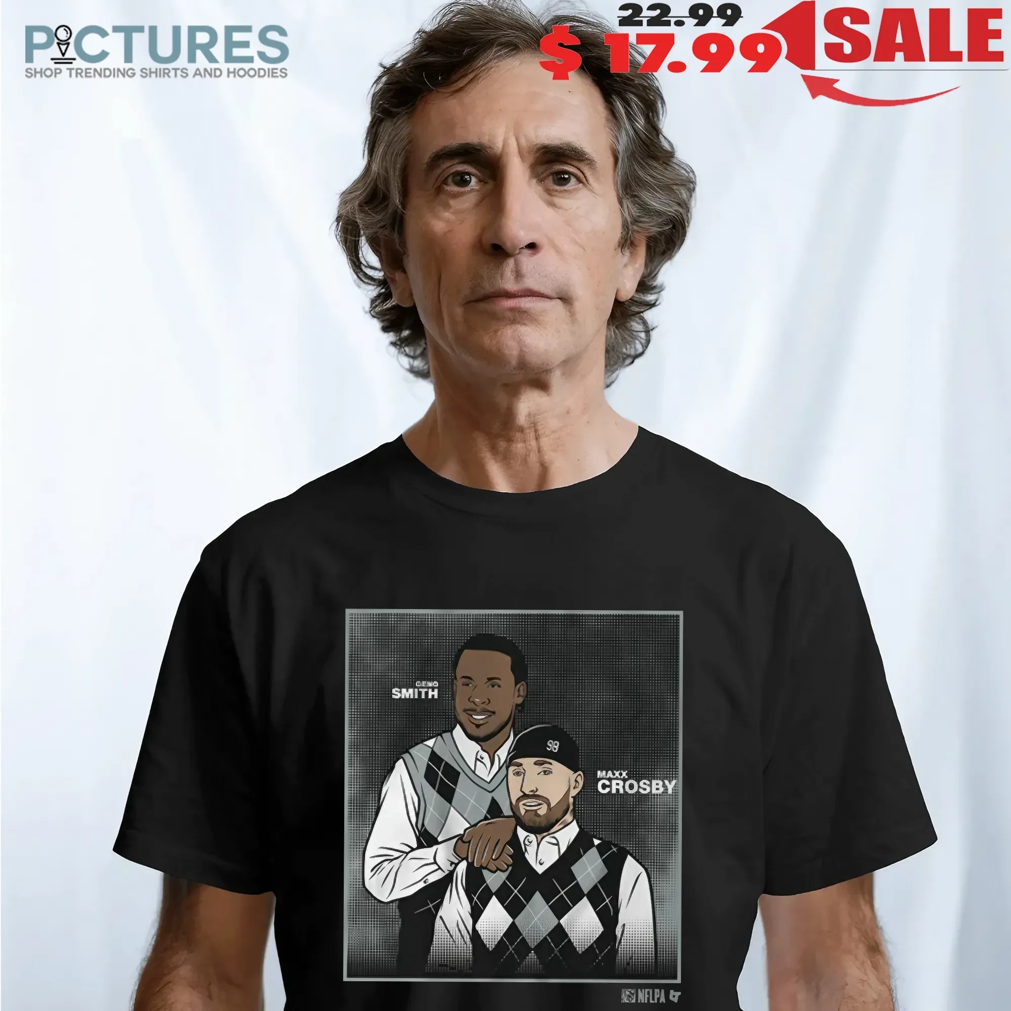 Geno Smith and Maxx Crosby Step Brothers Family Portrait Graphic Meme T Shirt