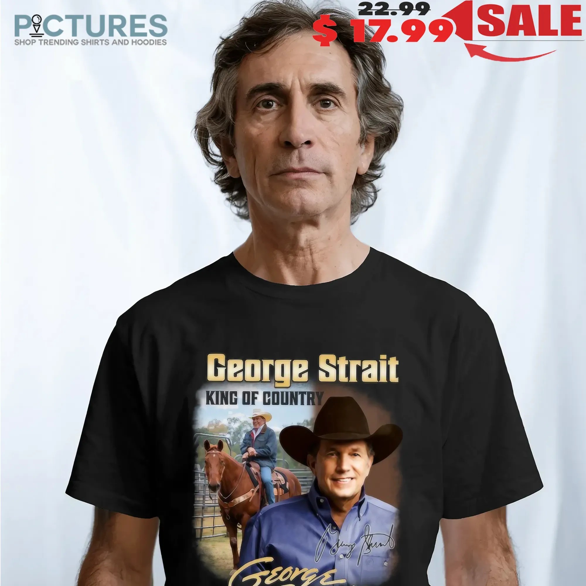 George Strait King Of Country Vintage Music T Shirt