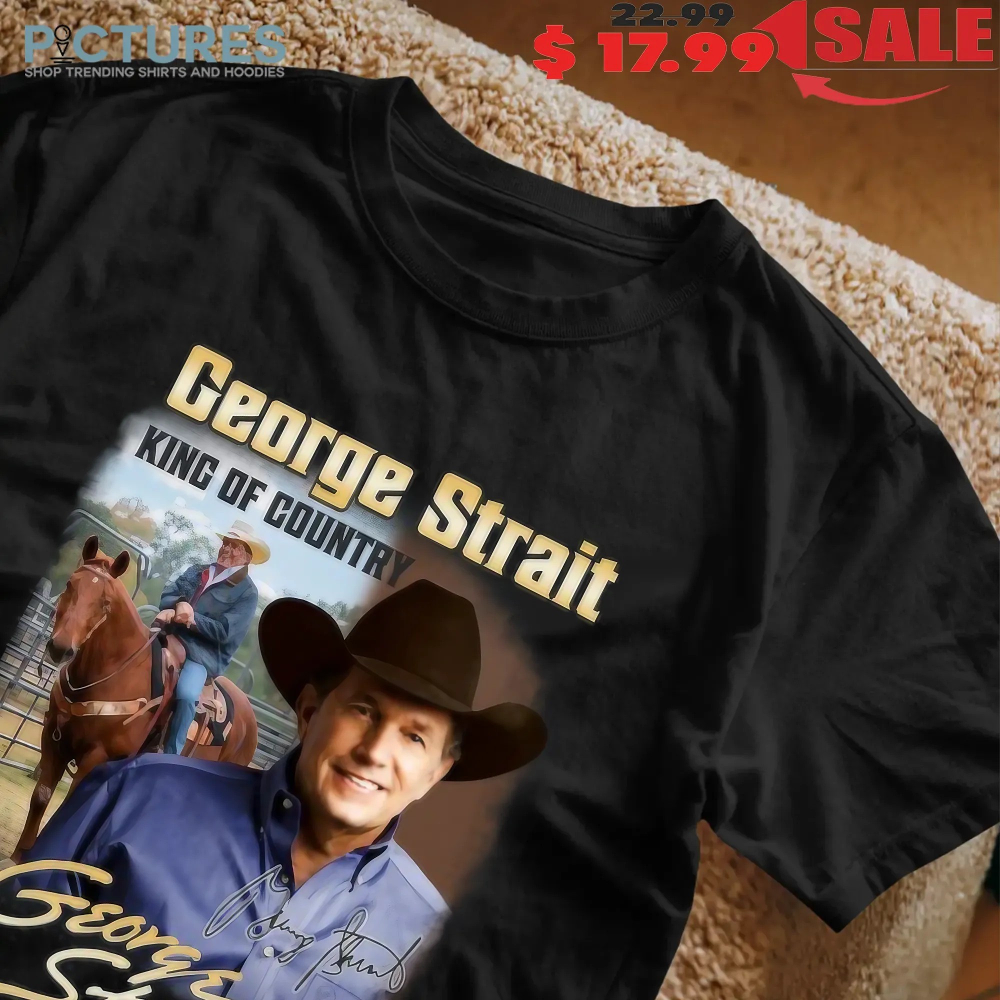 George Strait King Of Country Vintage Music T Shirt