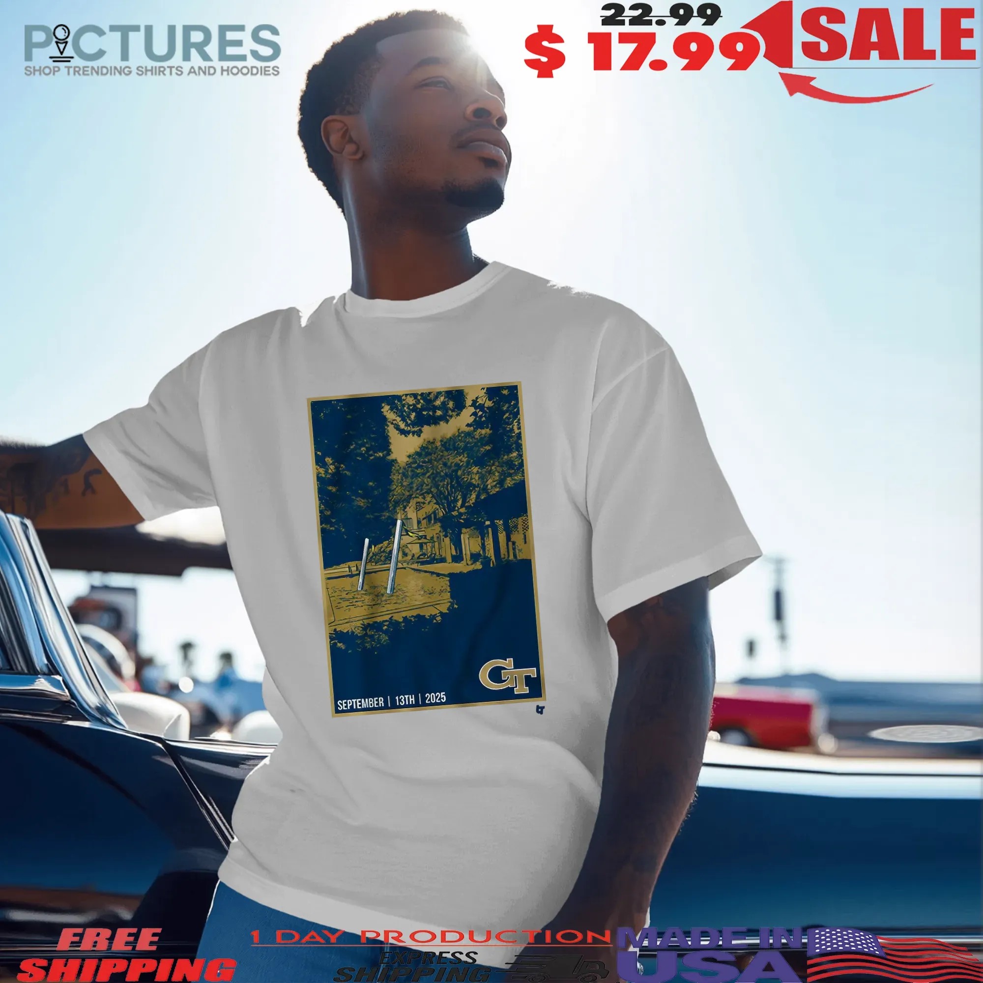 Georgia Tech Football The Goalposts Have Left The Building September 2025 T Shirt