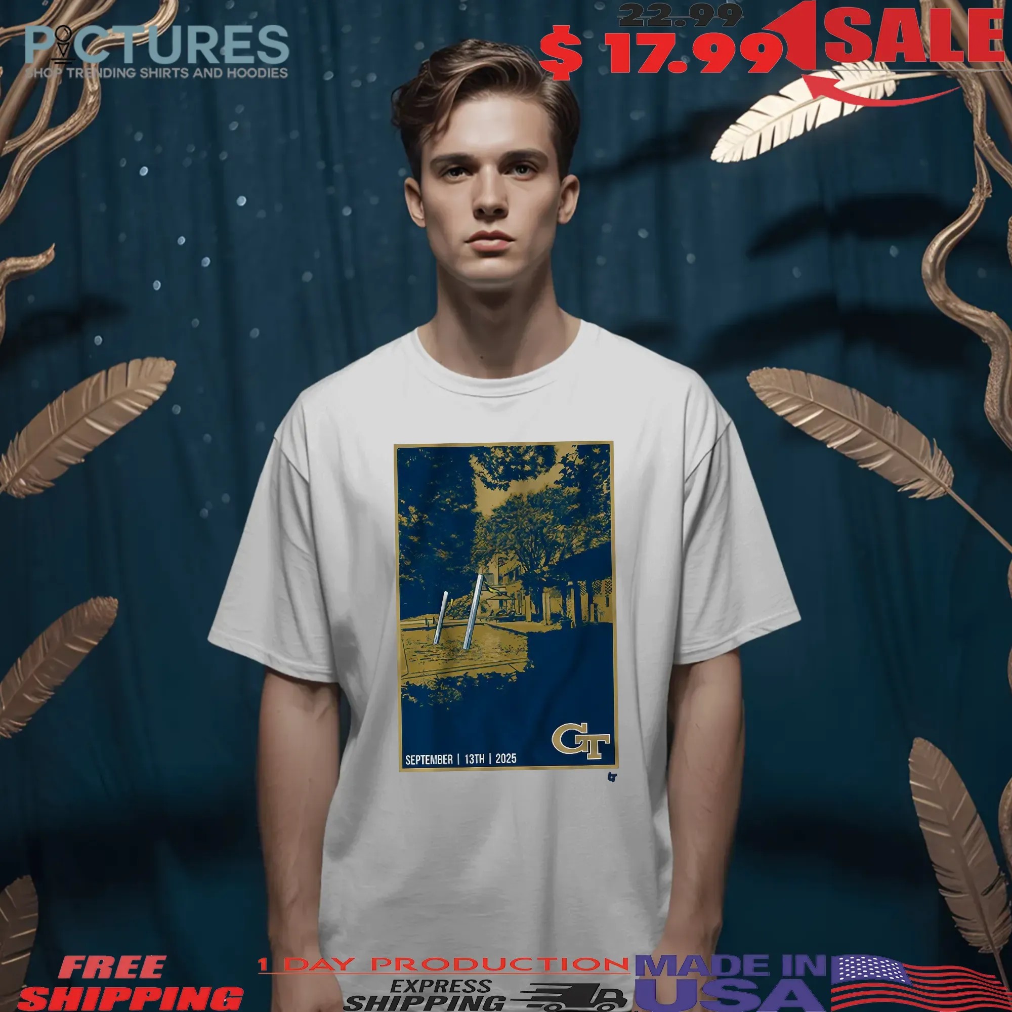 Georgia Tech Football The Goalposts Have Left The Building September 2025 T Shirt