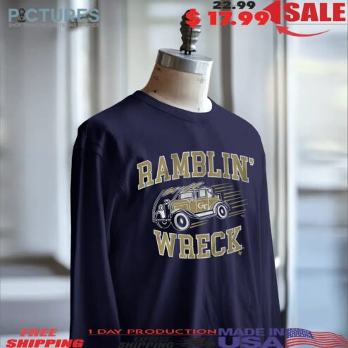 Georgia Tech Yellow Jackets Ramblin' Wreck T Shirt