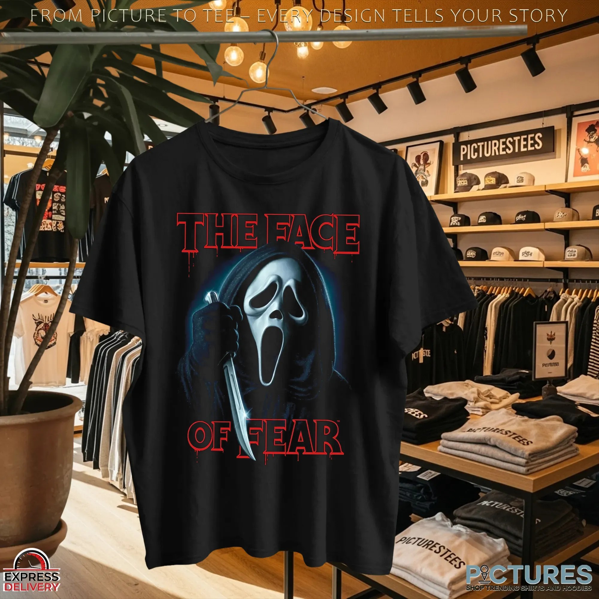 Ghost Face The Face Of Fear Spooky Season Halloween T Shirt