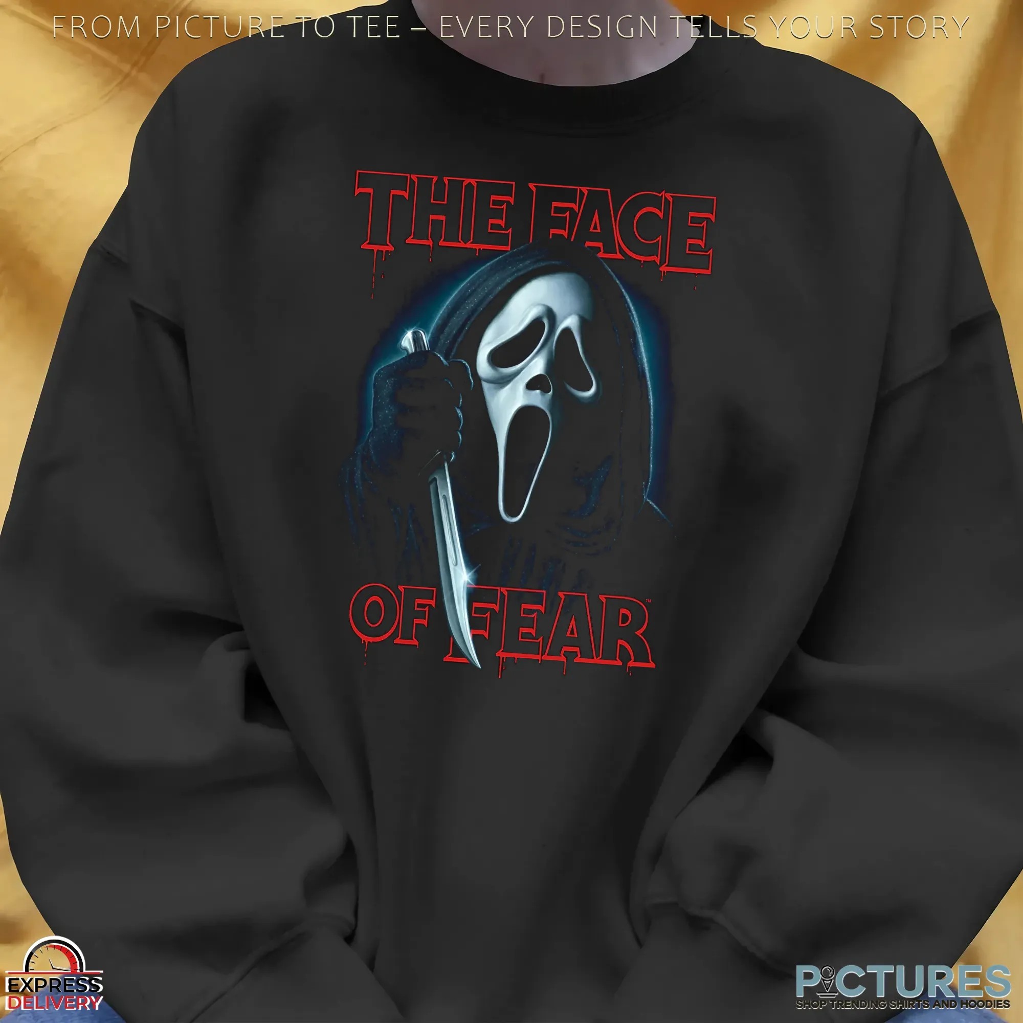 Ghost Face The Face Of Fear Spooky Season Halloween T Shirt