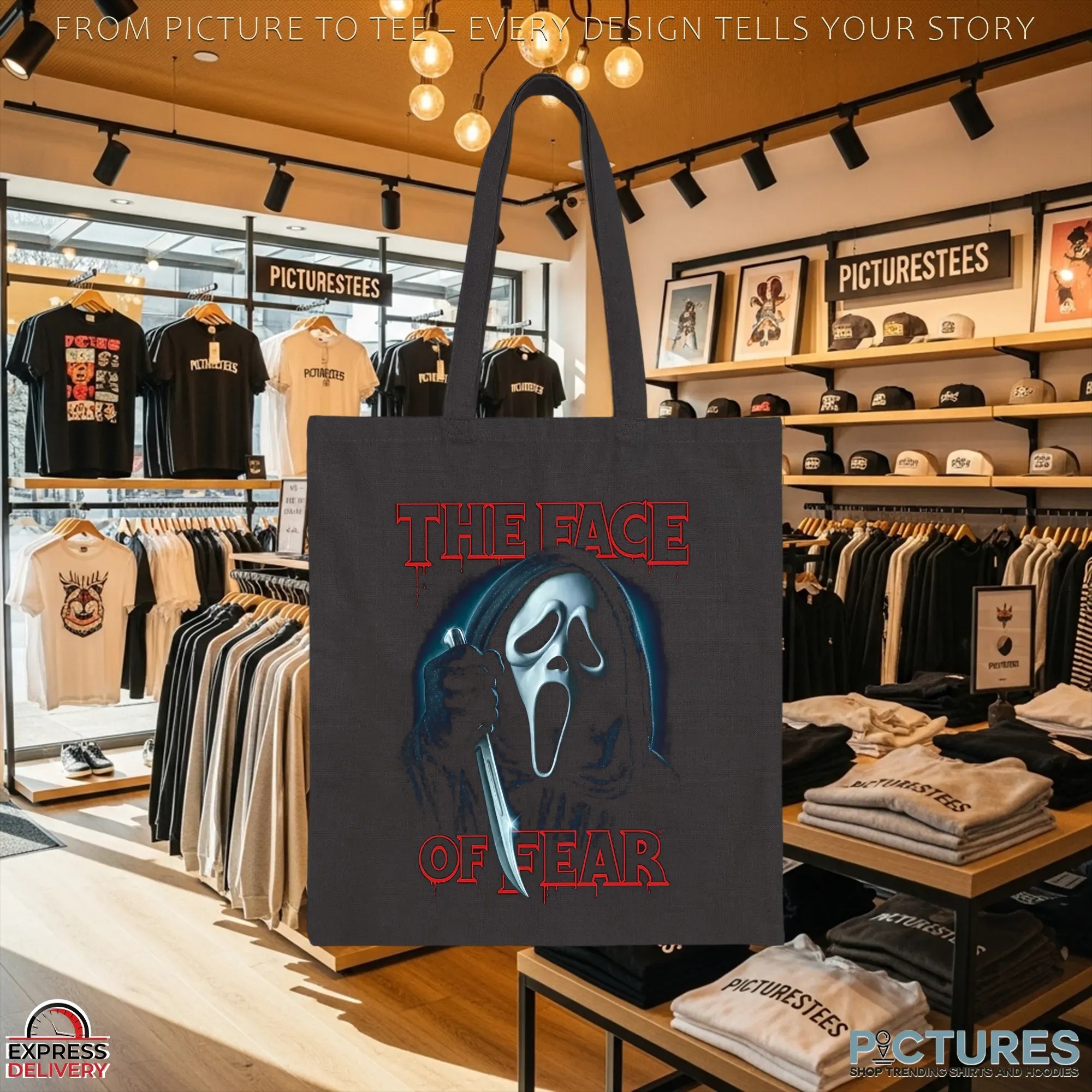Ghost Face The Face Of Fear Spooky Season Halloween T Shirt