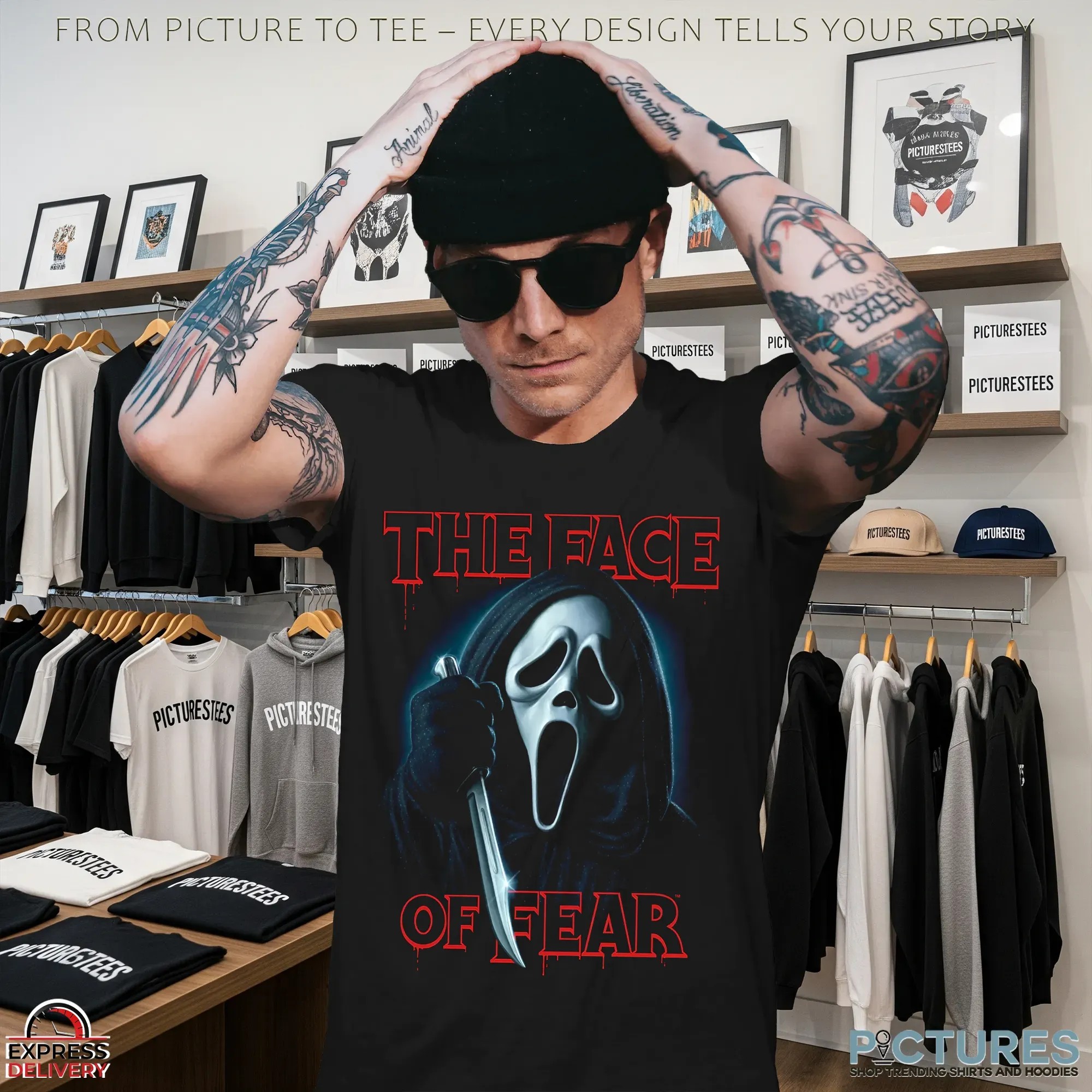 Ghost Face The Face Of Fear Spooky Season Halloween T Shirt