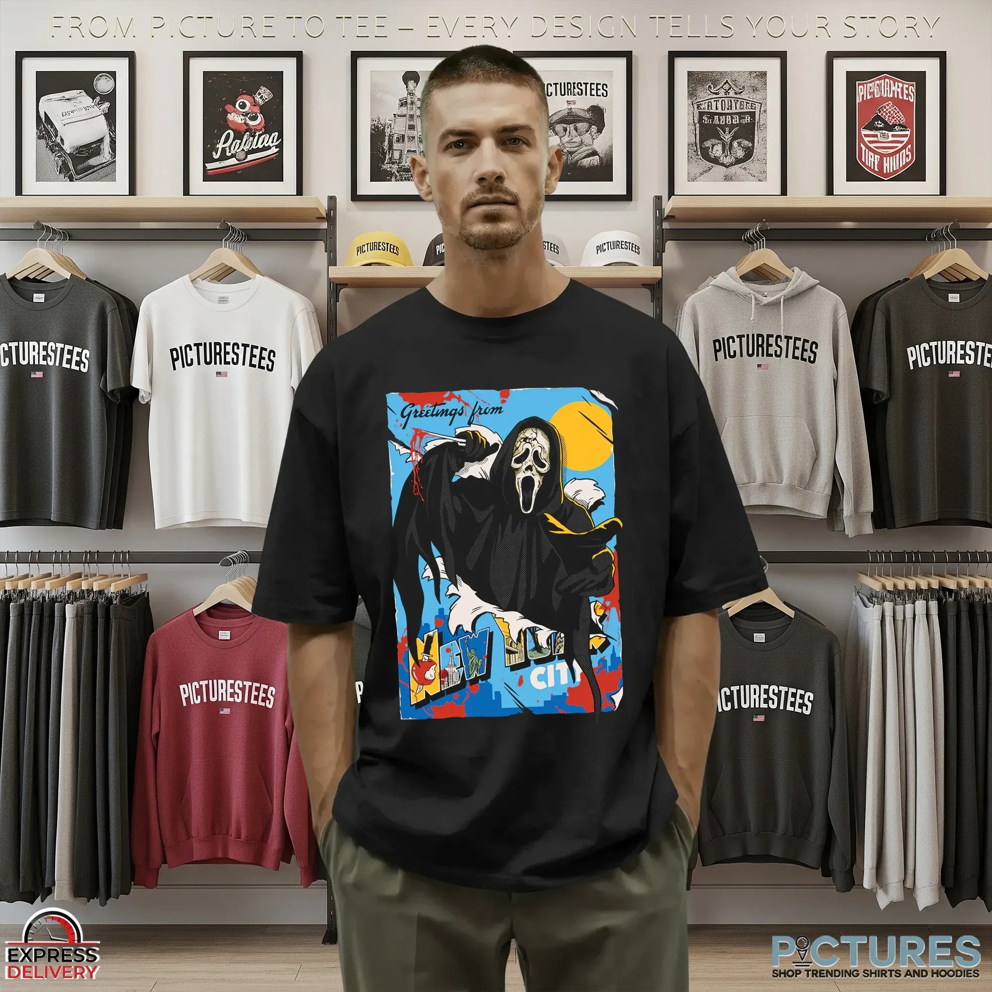 Ghostface Greetings From New York City Halloween T Shirt