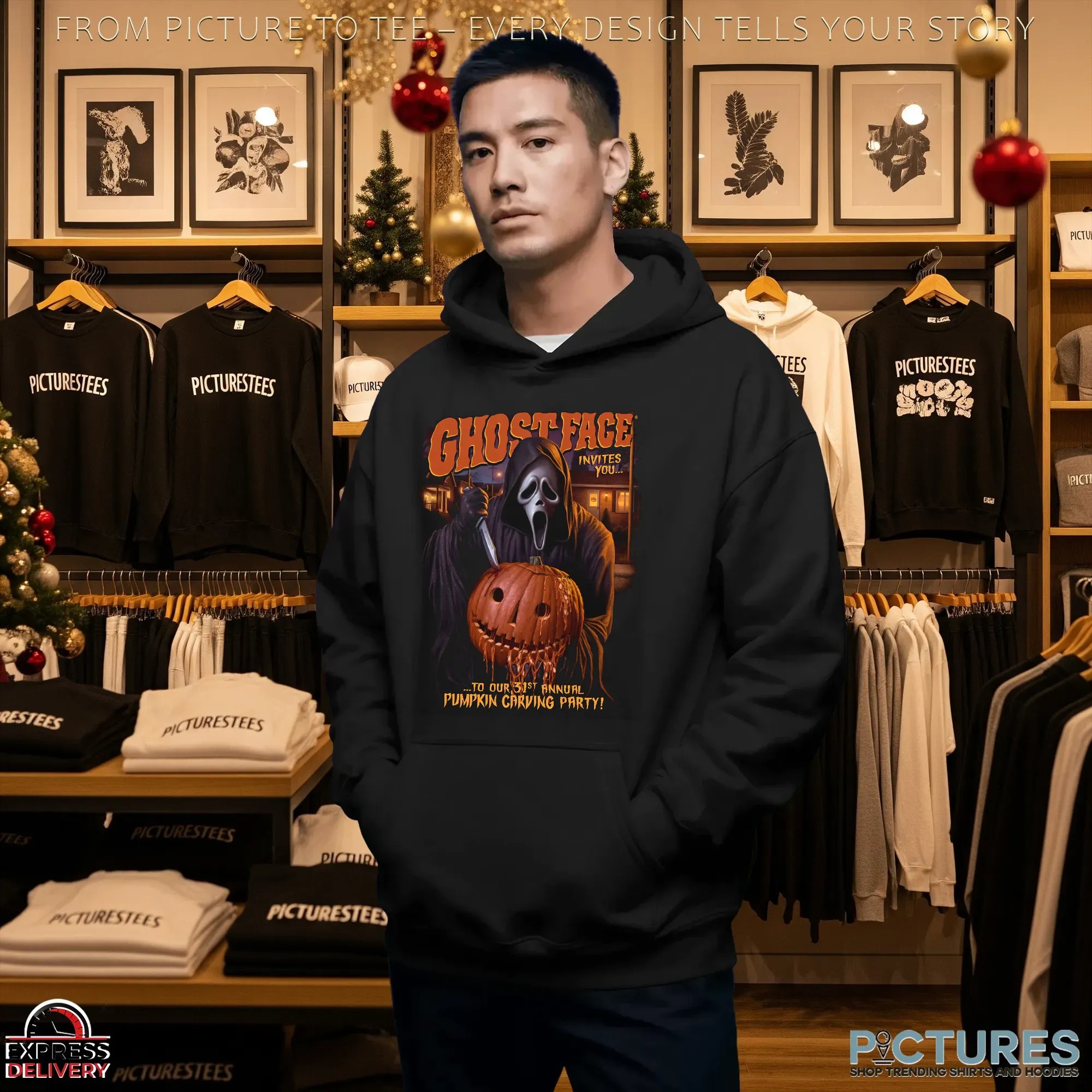 Ghostface Invites You To Our 31st Annual Pumpkin Carving Halloween Party T Shirt