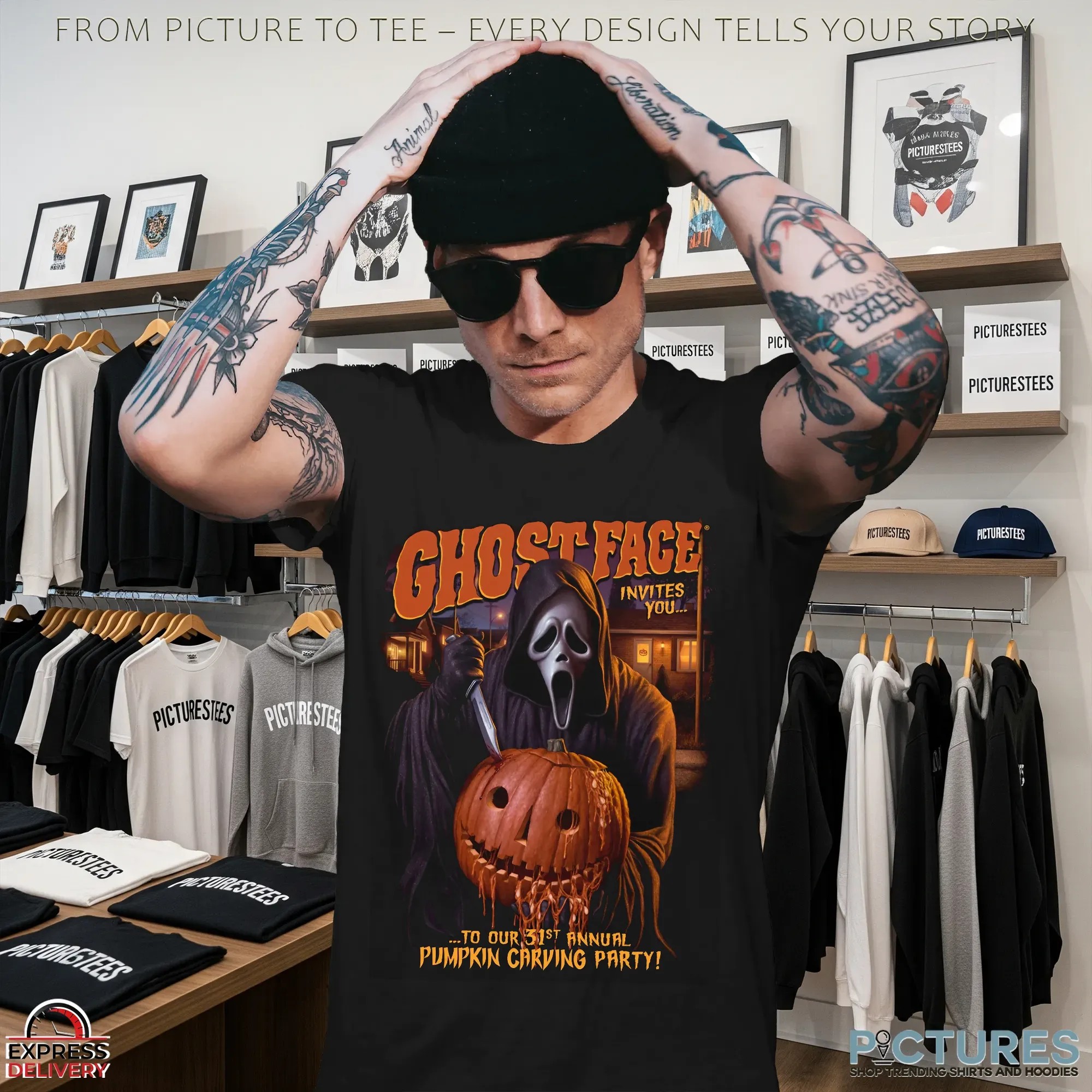 Ghostface Invites You To Our 31st Annual Pumpkin Carving Halloween Party T Shirt