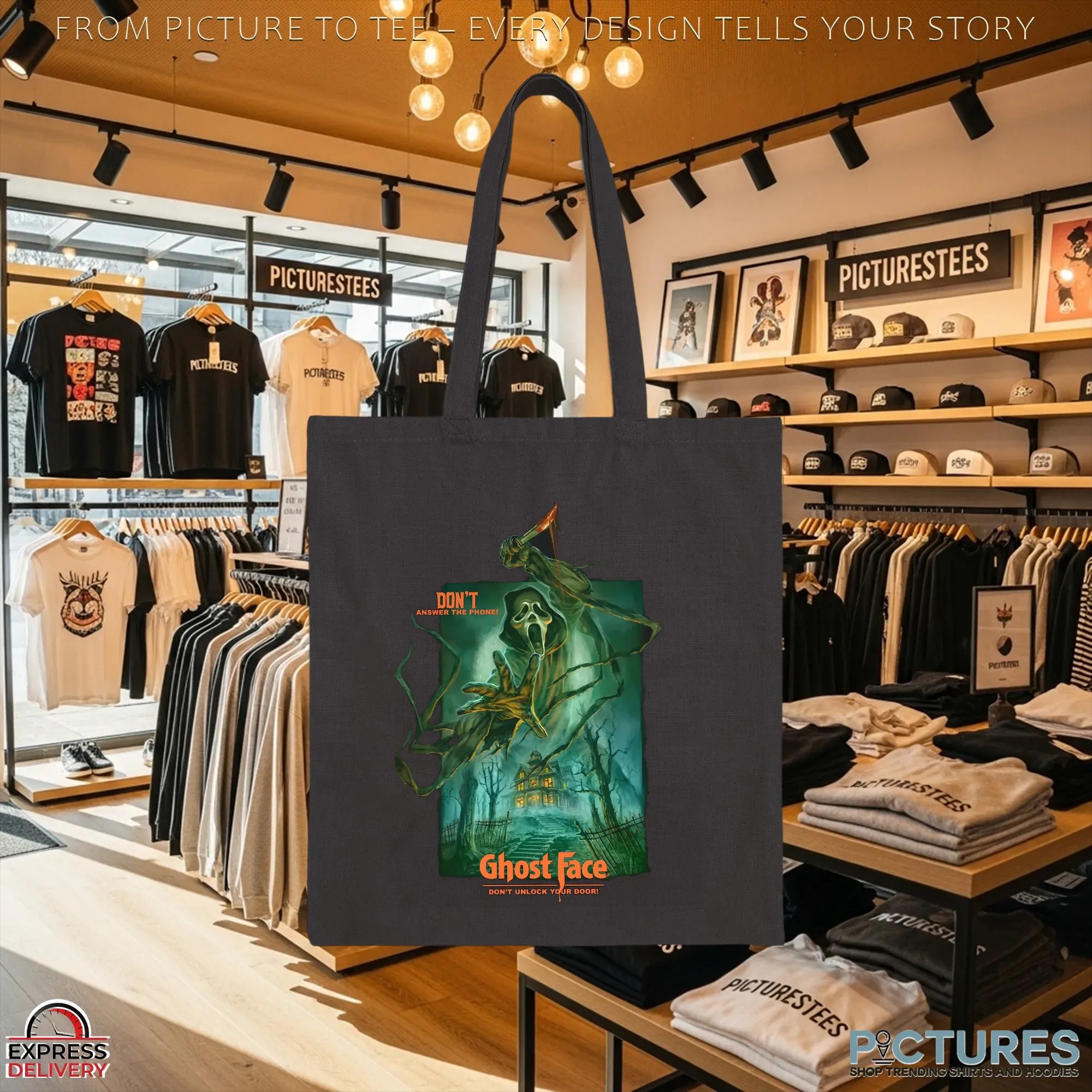Ghostface Night Of Fright Don't Answer The Phone Don't Unlock You Door Halloween T Shirt
