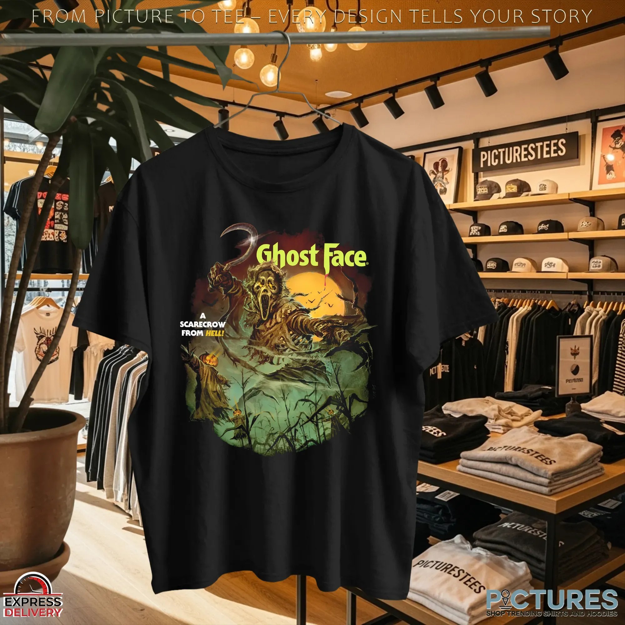Ghostface Night Of The Scarecrow A Scarecrow From Hell Halloween T Shirt